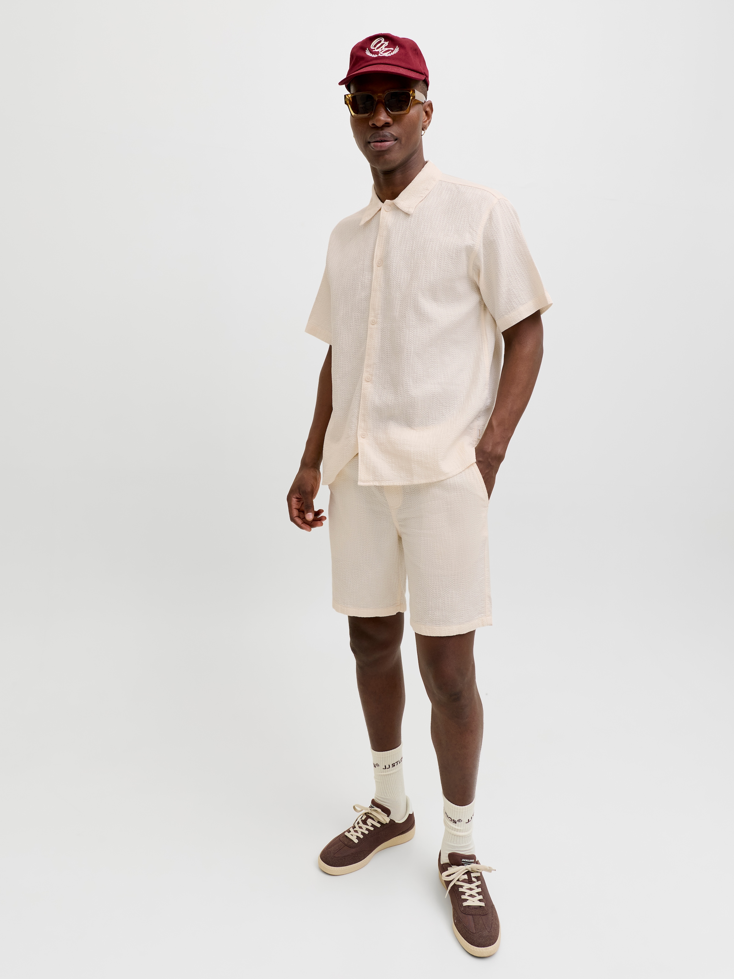 Jack & Jones Shorts »JPSTJAIDEN WAVY JOGGER SHORTS REG SN«  Baumwolle, locker geschnitten