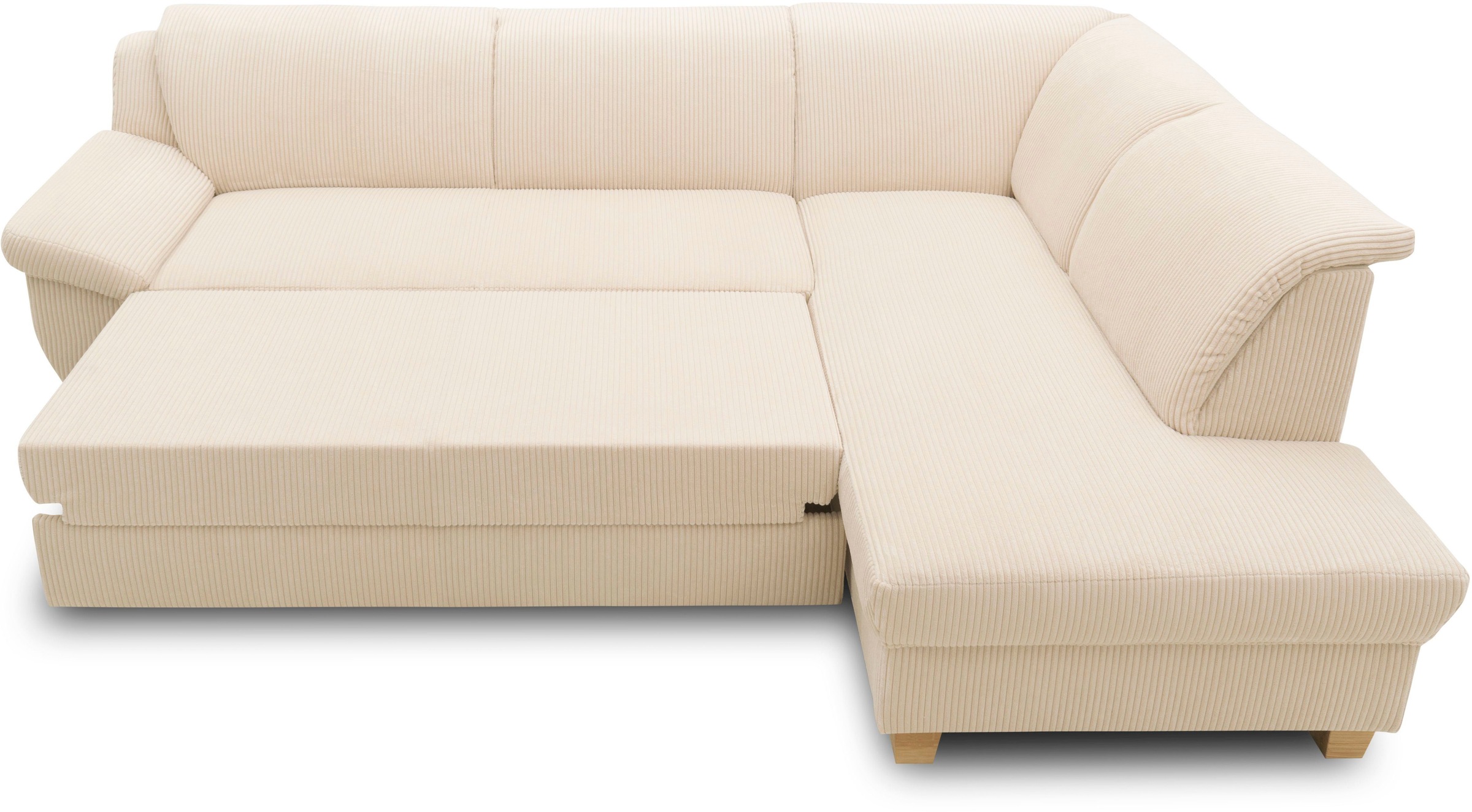 Home affaire Ecksofa »Yesterday L-Form«, wahlweise mit Bettfunktion, auch in Cord