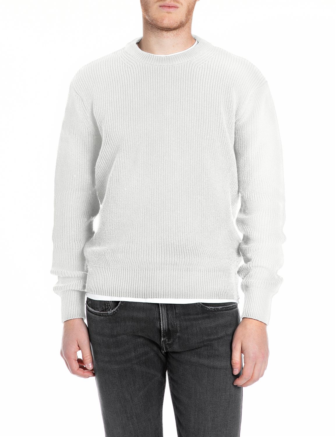 Replay Strickpullover mit Rundhals