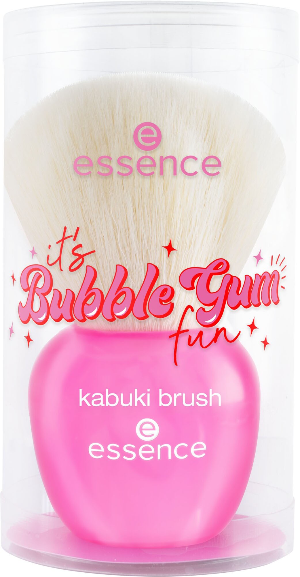 Essence Puderpinsel »it's Bubble Gum fun kabuki brush«, (3er Pack), mit flauschigen Härchen