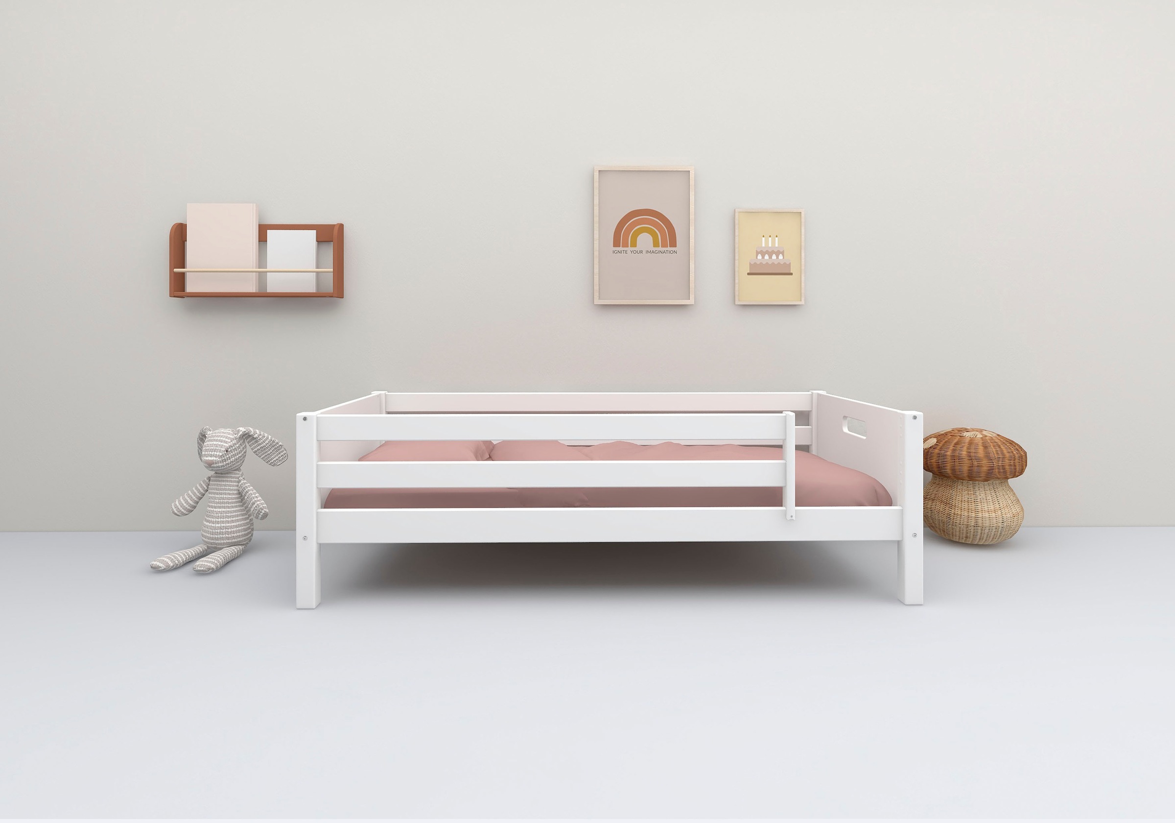 Thuka Einzelbett »Nordic Kinderbett, Spielbett, Daybett,«, bester Qualität, stabil, umbaubar