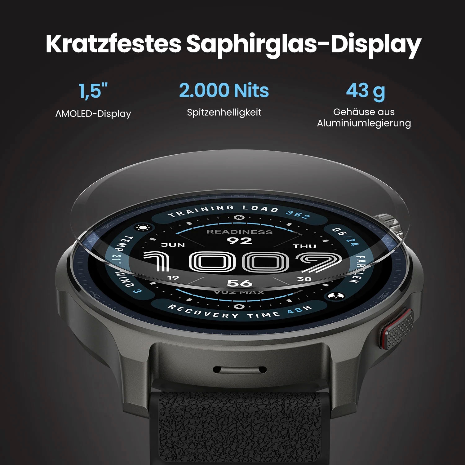 Amazfit Smartwatch »Balance 2«, ZEPP OS 3.0