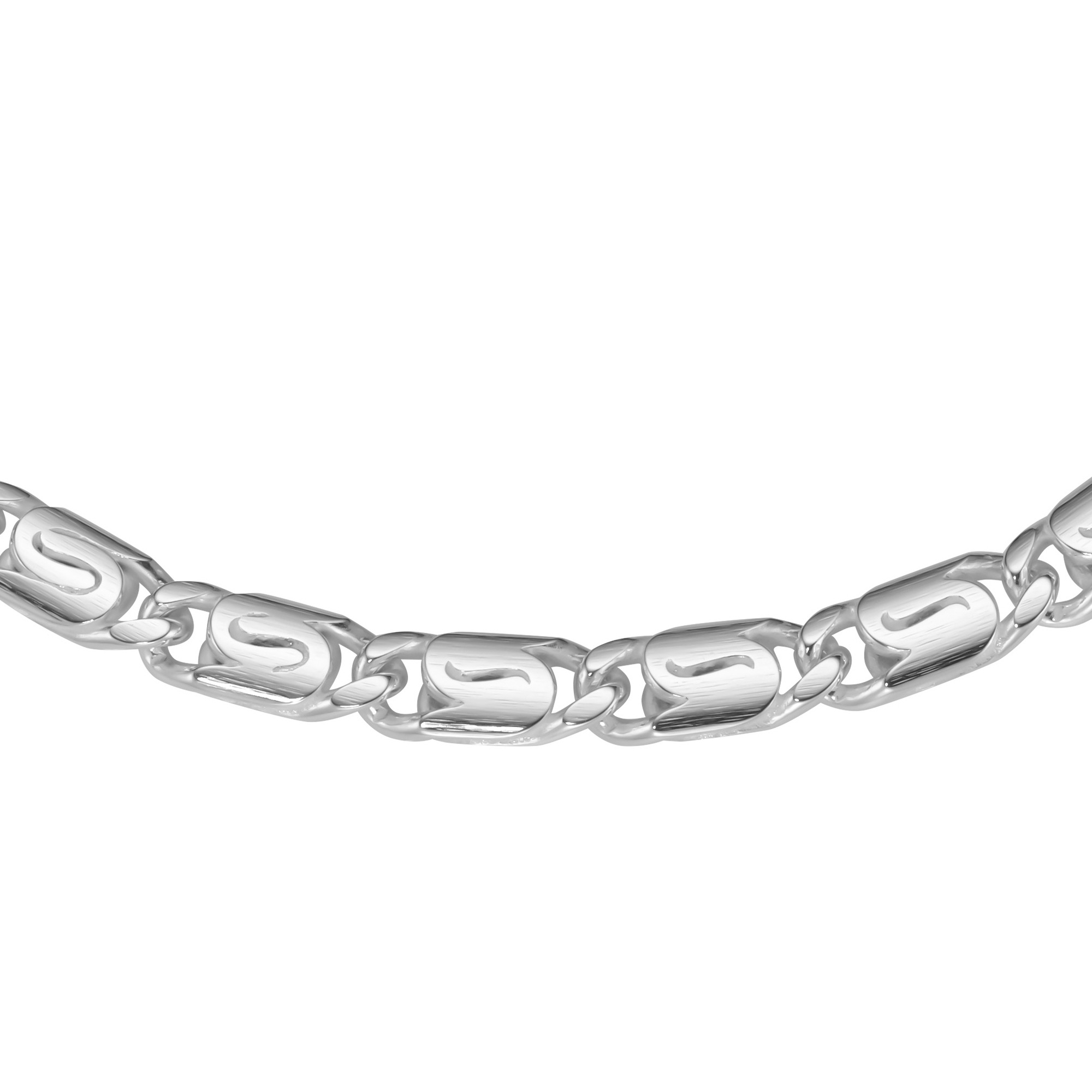 Smart Jewel Armband »Armband S-Panzerkette, massiv, Silber 925«