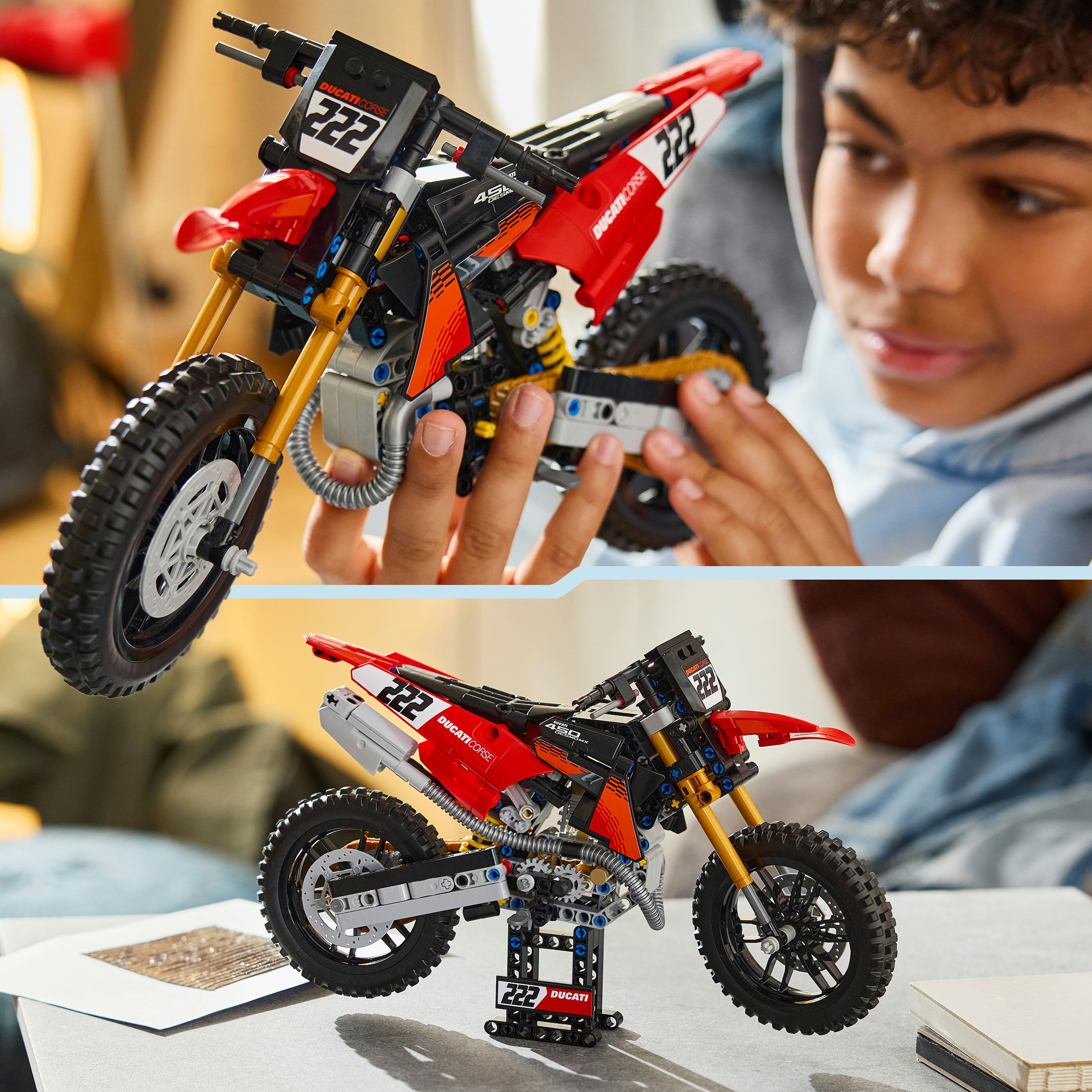 LEGO® »Ducati Desmo450 MX Factory Motorrad (42238), LEGO Technic« Made in Europe