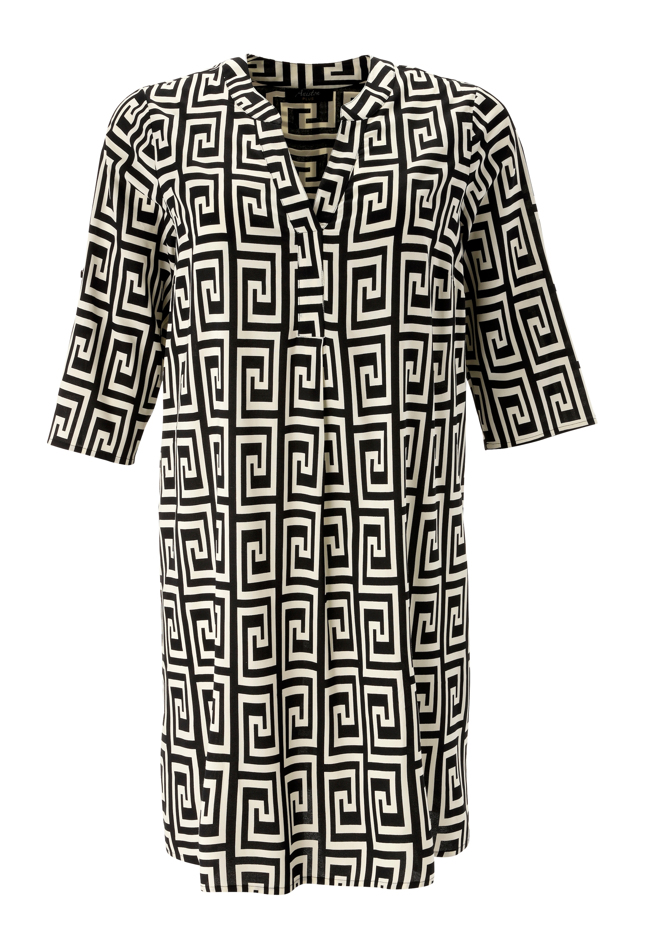 Aniston PLUS Blusenkleid in graphischen Print - NEUE KOLLEKTION