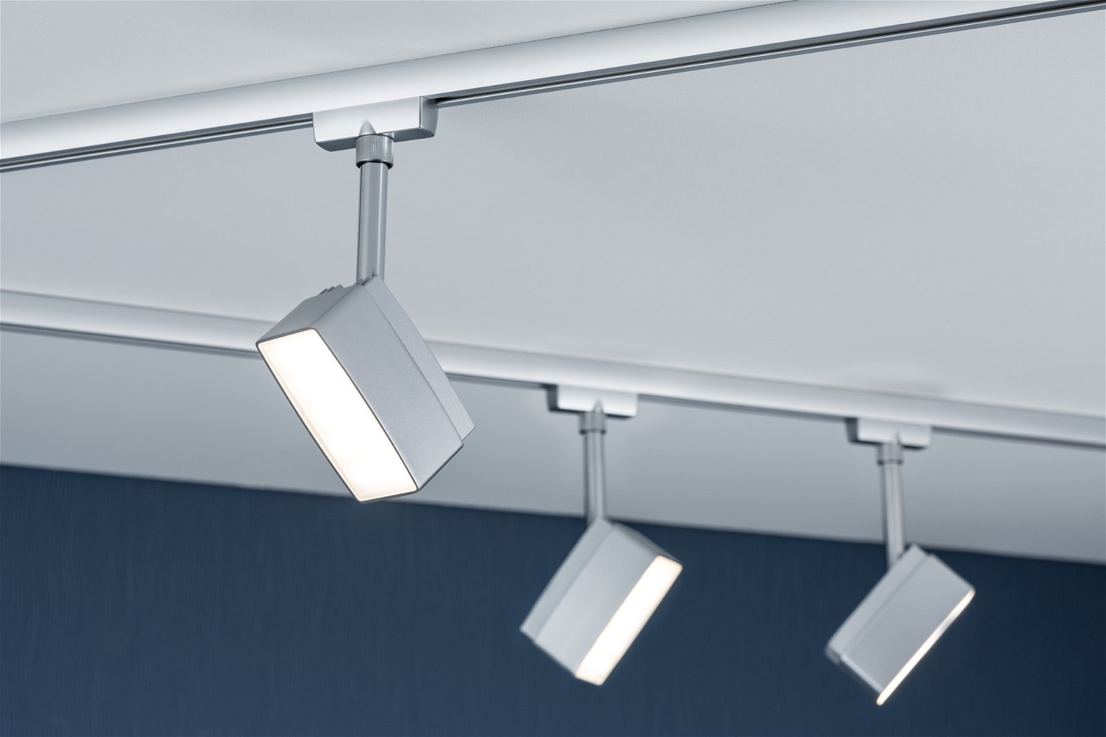 Paulmann Schienensystem-Leuchten »URail Schienenspot Pedal Einzelspot 395lm 5W 2700K 230V Chrom matt« LED-Modul 1 Stk. Warmweiß