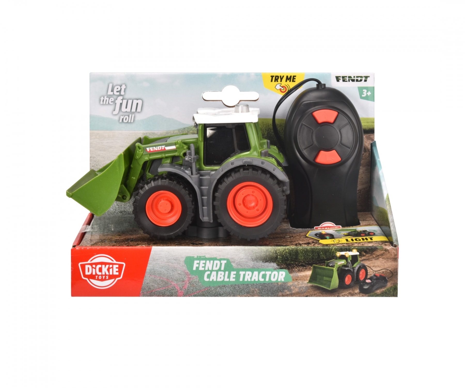 Dickie Toys RC-Traktor »Fendt Spielzeug Traktor mit Kabelfernsteuerung« mit Licht