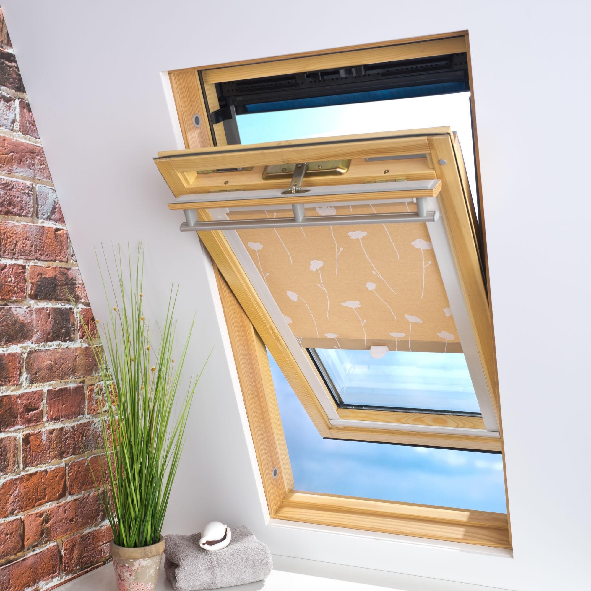 Liedeco Dachfensterrollo »Dekor«, Lichtschutz, in Führungsschienen, Dachfensterrollo Dekor