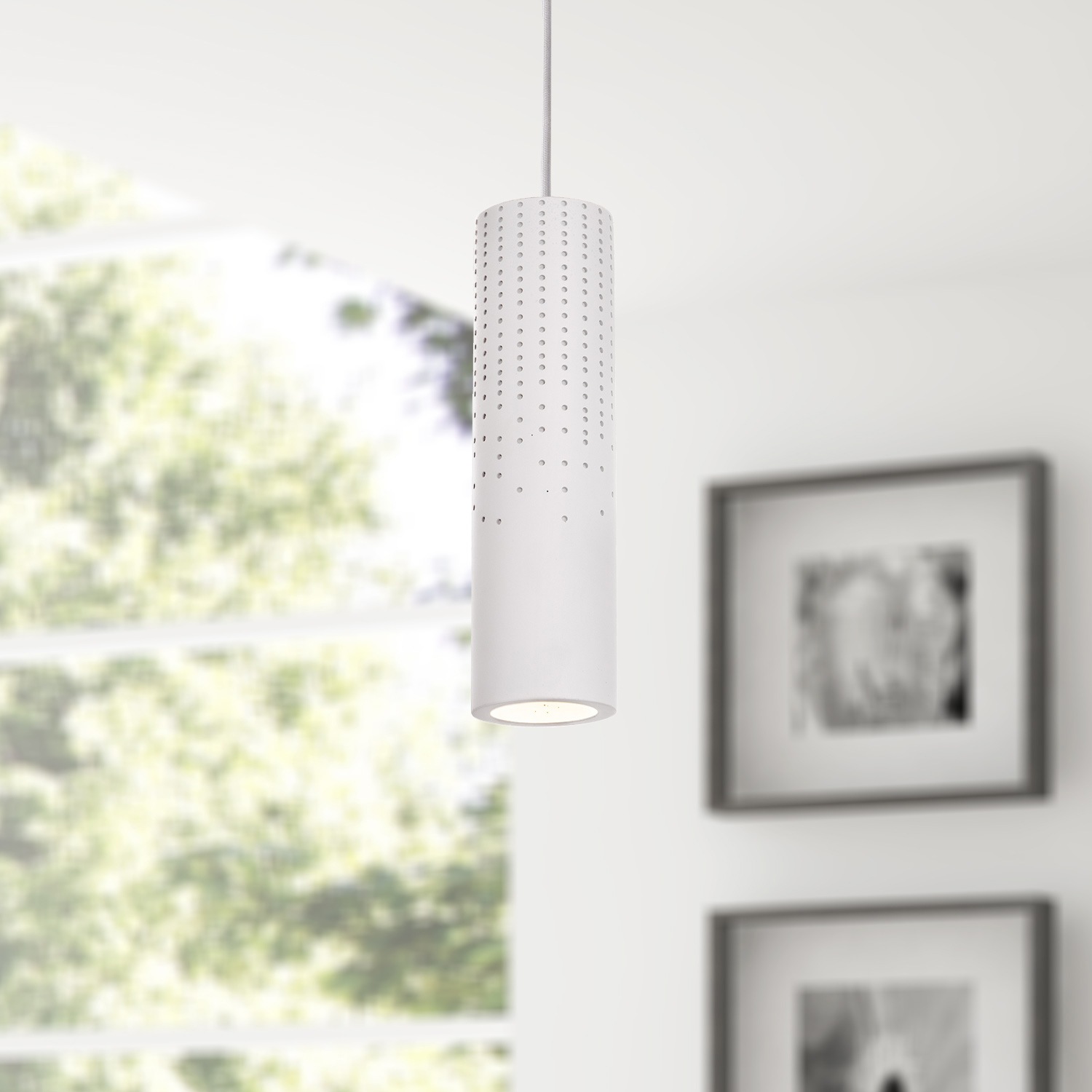 Paco Home Pendelleuchte »BAROLL«, 1 flammig, Leuchtmittel GU10 | ohne Leuchtmittel, LED, GU10, Lampe Für Wohnzimmer Esszimmer Küche, Höhenverstellbar