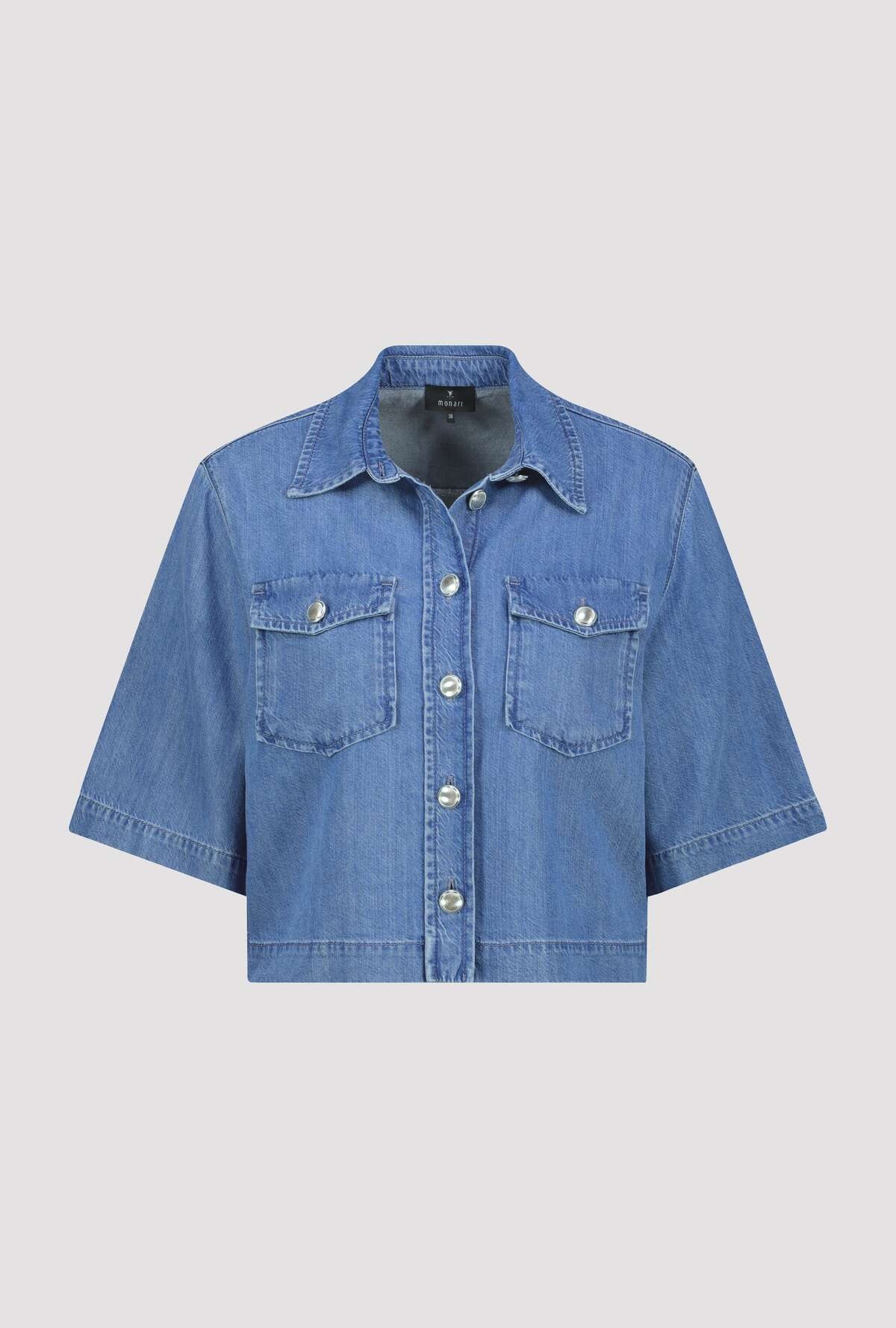 Monari Jeansjacke ohne Kapuze Regular fit mit Pattentaschen