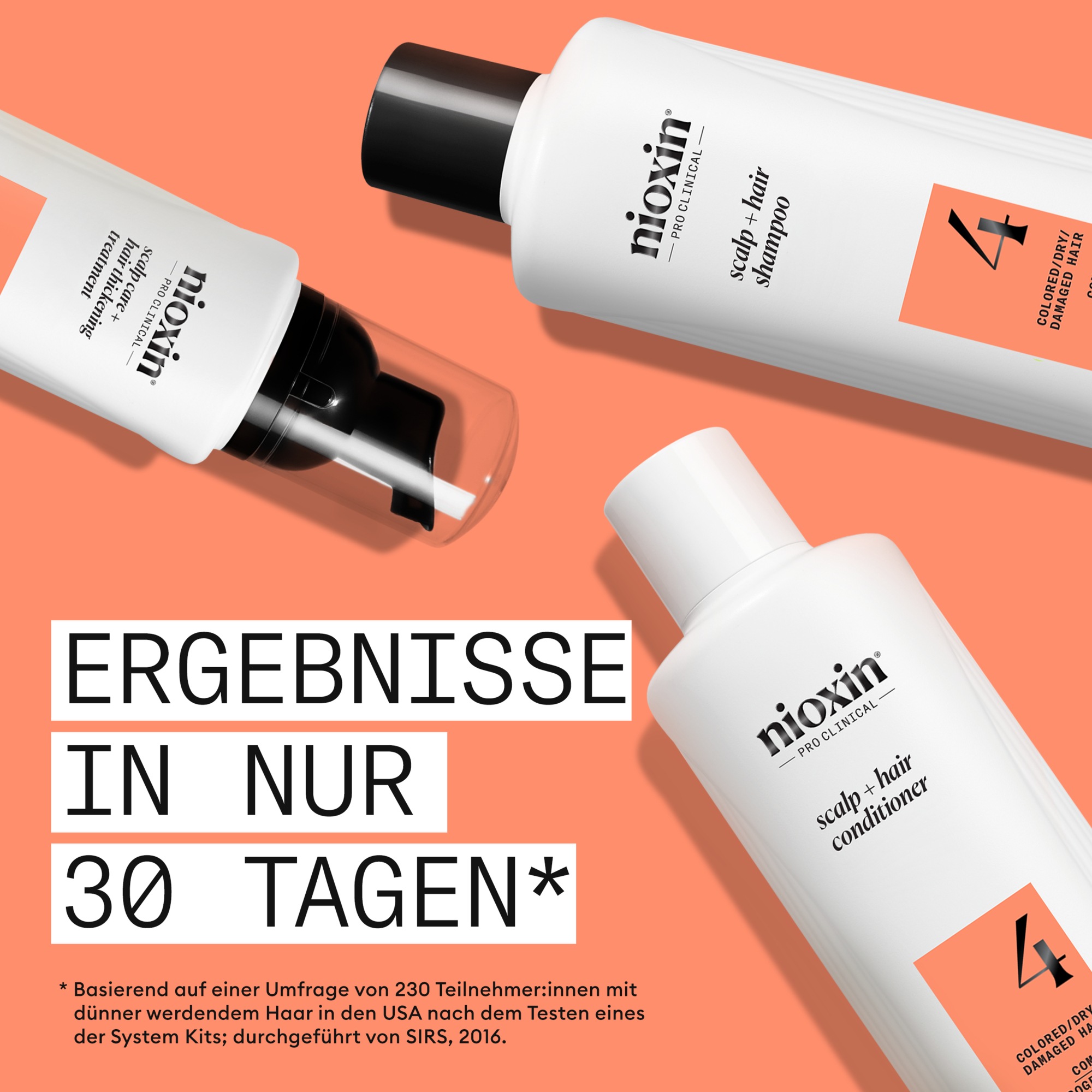 Nioxin Kopfhaut-Pflegekur »System 4 Conditioner« mehr Volumen, schützt vor Haarbruch, speziell für coloriertes Haar
