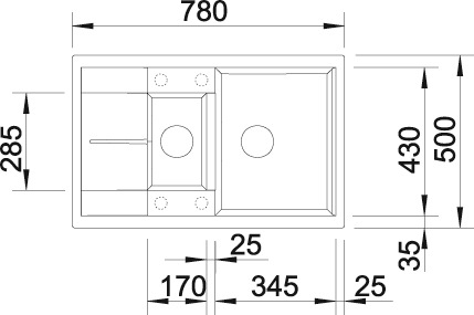 Blanco Granitspüle »METRA 6 S Compact«, aus SILGRANIT®
