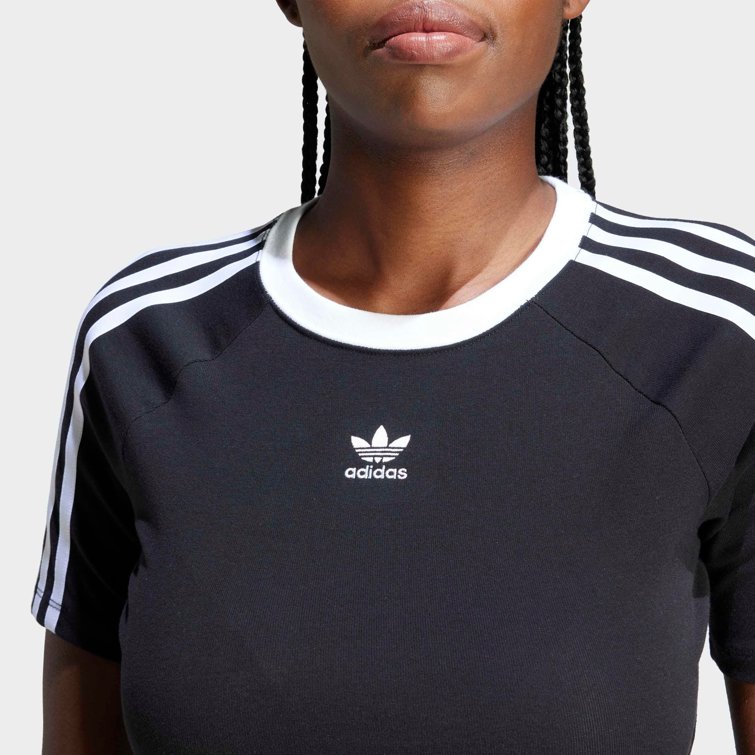 adidas Originals T-Shirt »3 S BABY TEE«, Cropped drei Streifen Shirt