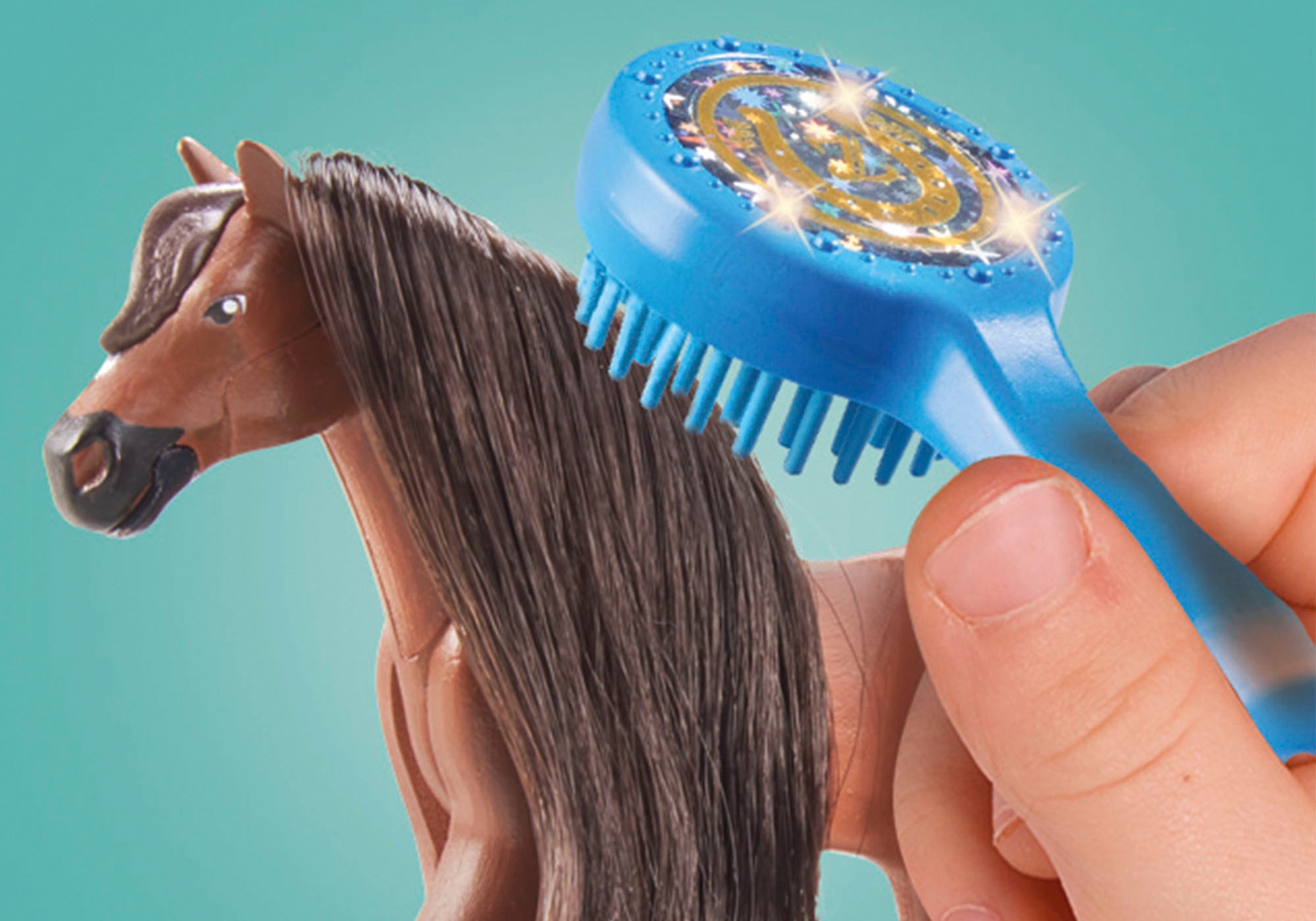 Playmobil® Konstruktions-Spielset »Zoe & Blaze mit Turnierparcours (71355), Horses of Waterfall« teilweise aus recyceltem Material