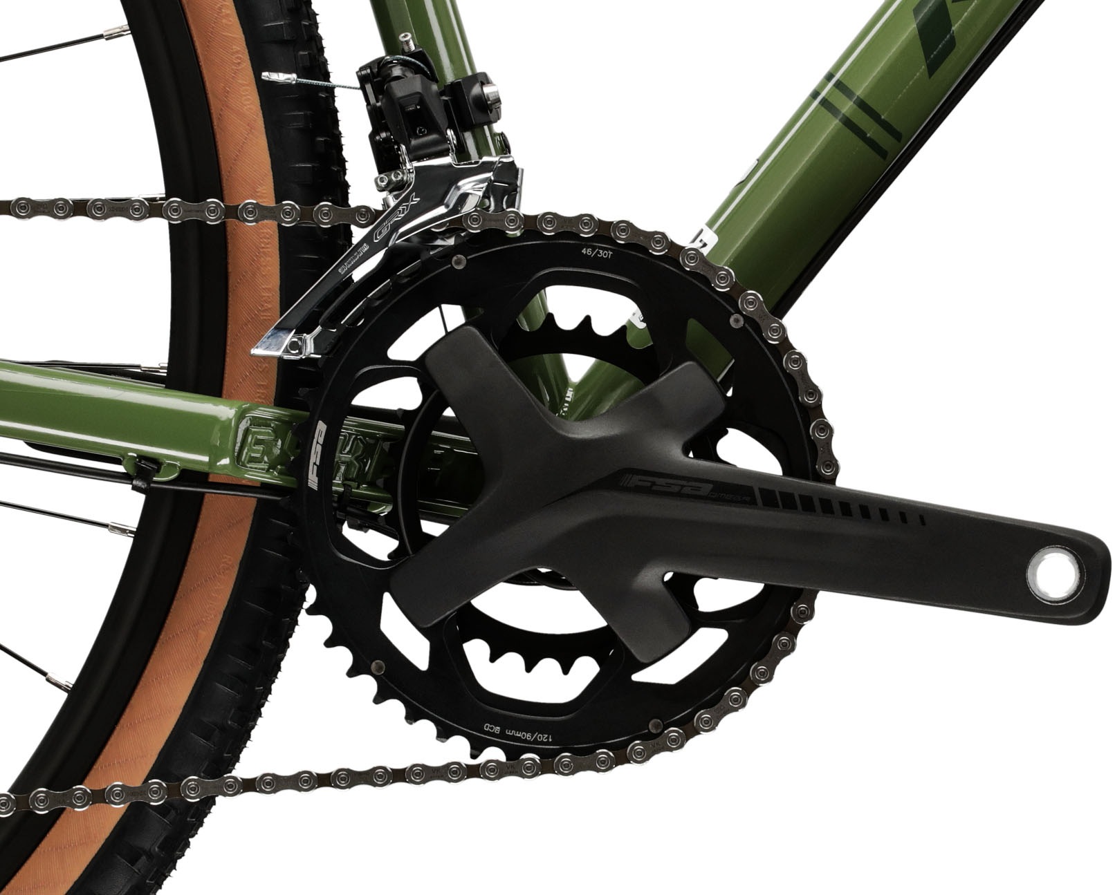 Kross Gravelbike »KROSS Gravelbike Esker 4.0 28" grün« 20 Gang Shimano GRX RX400 Schaltwerk Kettenschaltung