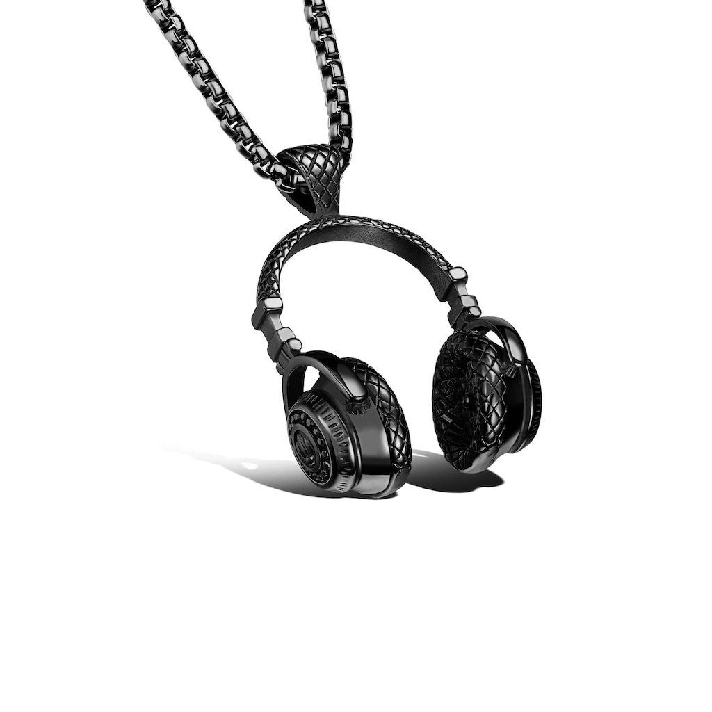 Firetti Kette mit Anhänger »Kopfhörer strukturiert«