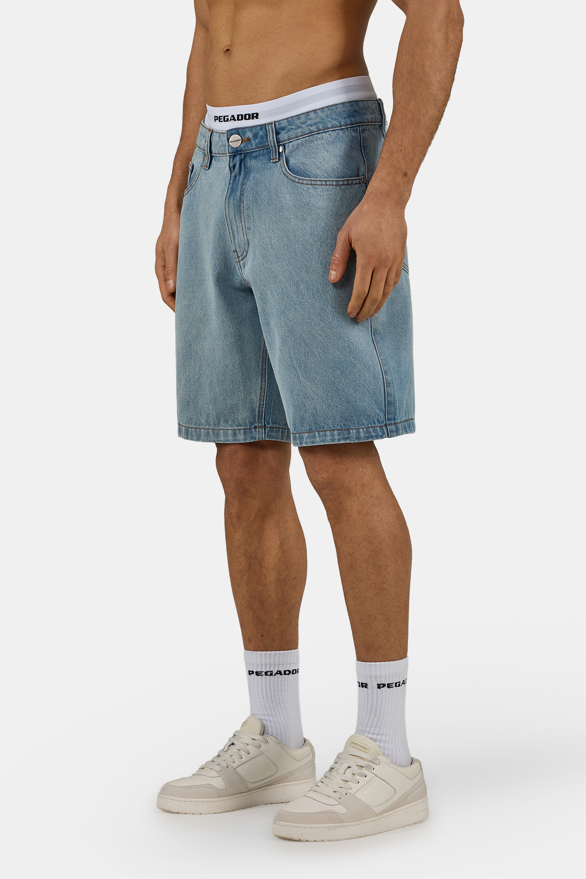 PEGADOR Jeansshorts »Bostic Jeans Shorts« Baumwolle, regular fit