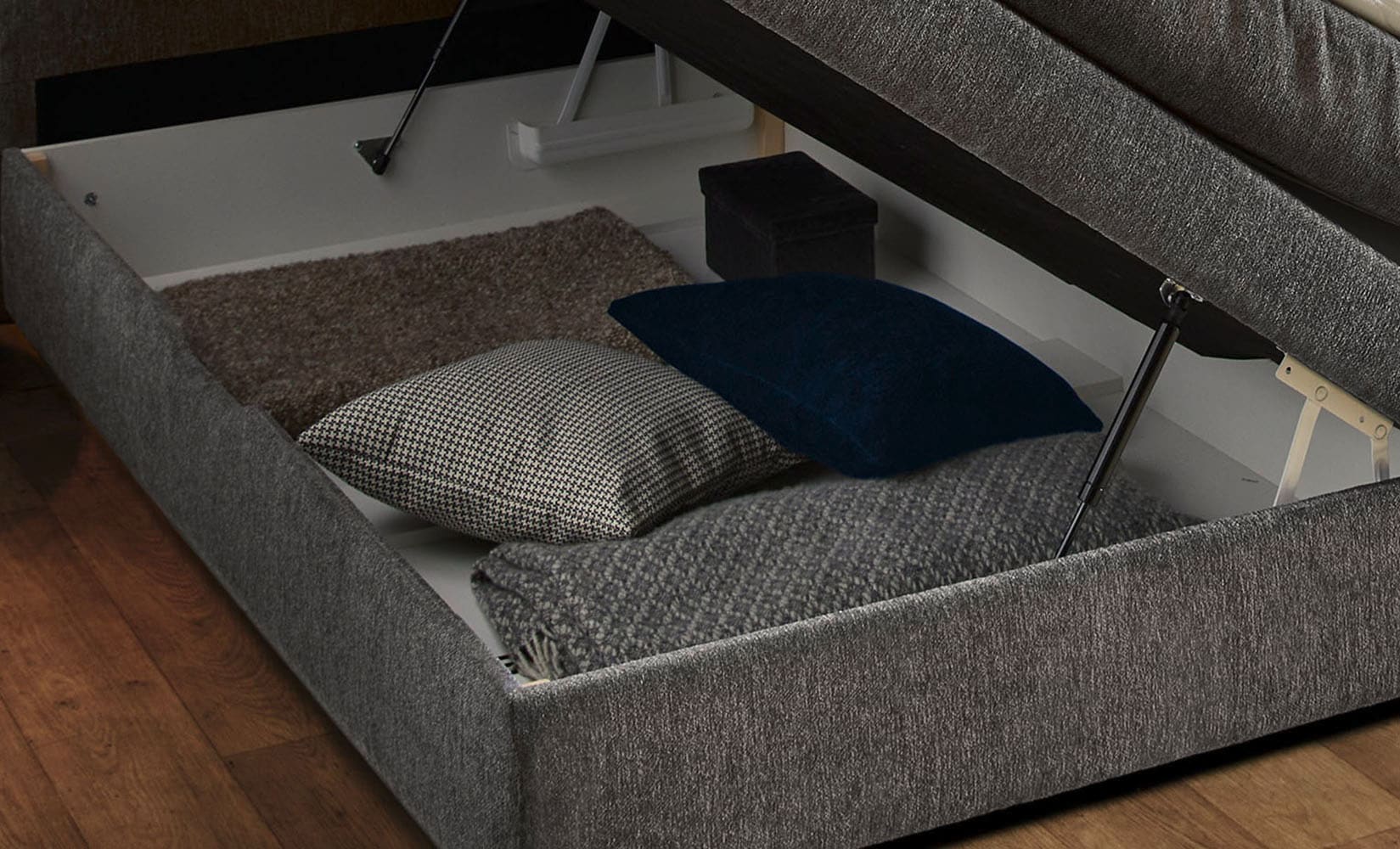 Jockenhöfer Gruppe Boxspringbett »Casa Grande in der Breite 240cm, Familienbett mit riesigem Bettkasten« 7-Zonen-TTFK-Matratze, KS-Topper, verschiedene Härtegrade wählbar