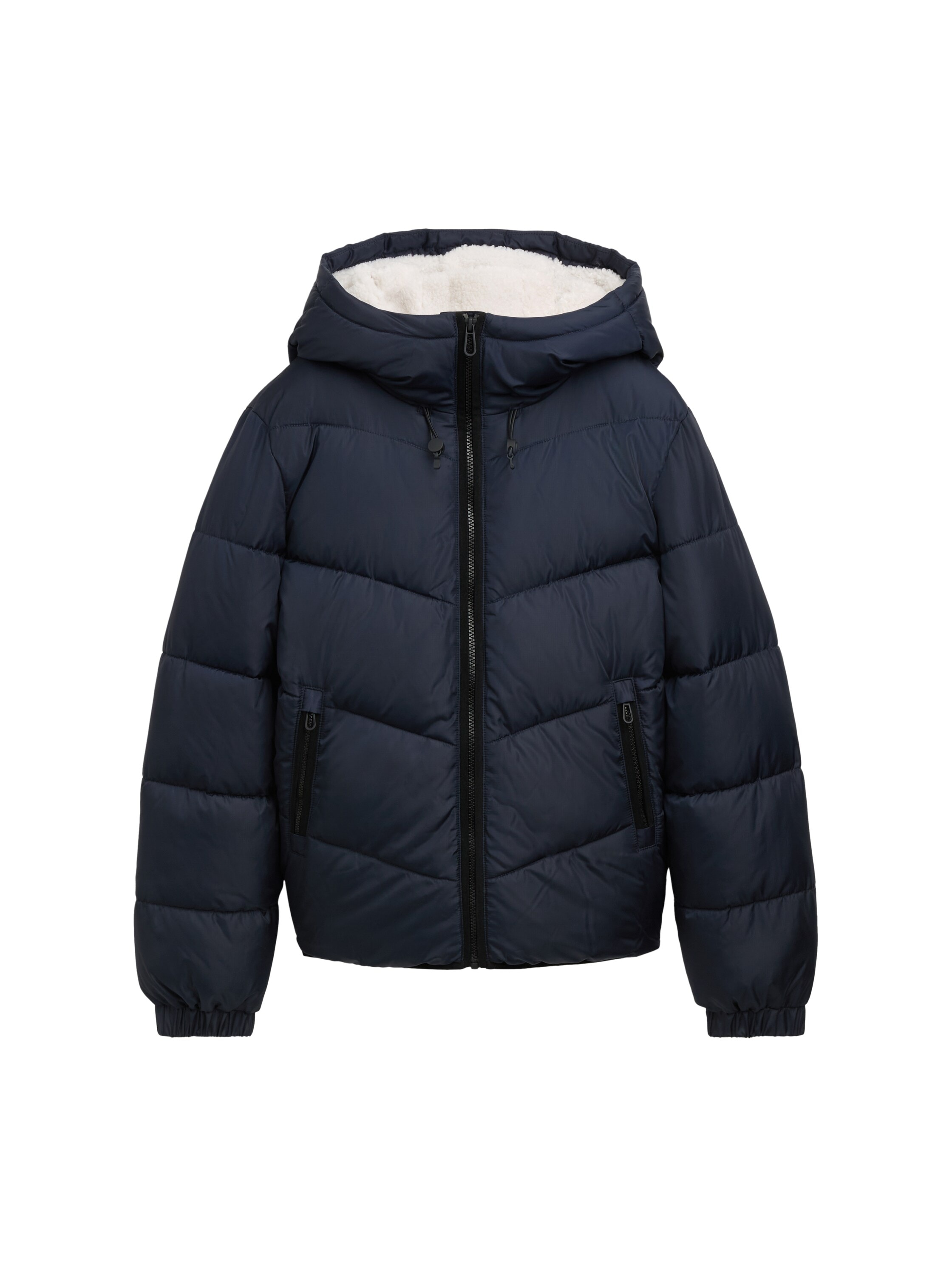 TOM TAILOR Denim Steppjacke, mit Kapuze, mit Kapuze