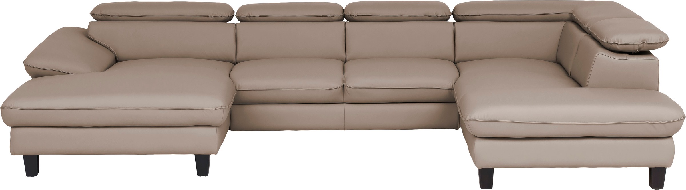 Home affaire Wohnlandschaft »Pilot U-Form« mit Kopfteilverstellung, wahlweise mit Bettfunktion & Bettkasten