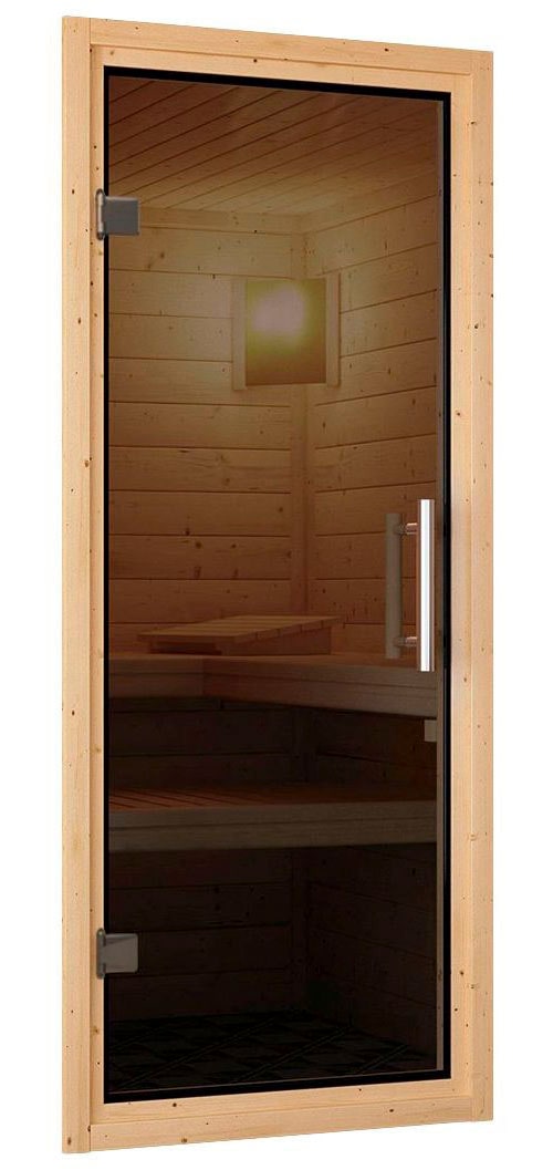 Karibu Sauna »Liva« Set,  Ofen 9 kW integr. Strg