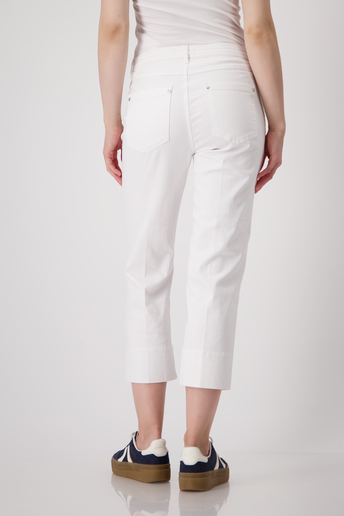 Monari 7/8-Jeans »Hose Jeans 64cm«, Mit Rundhalsausschnitt