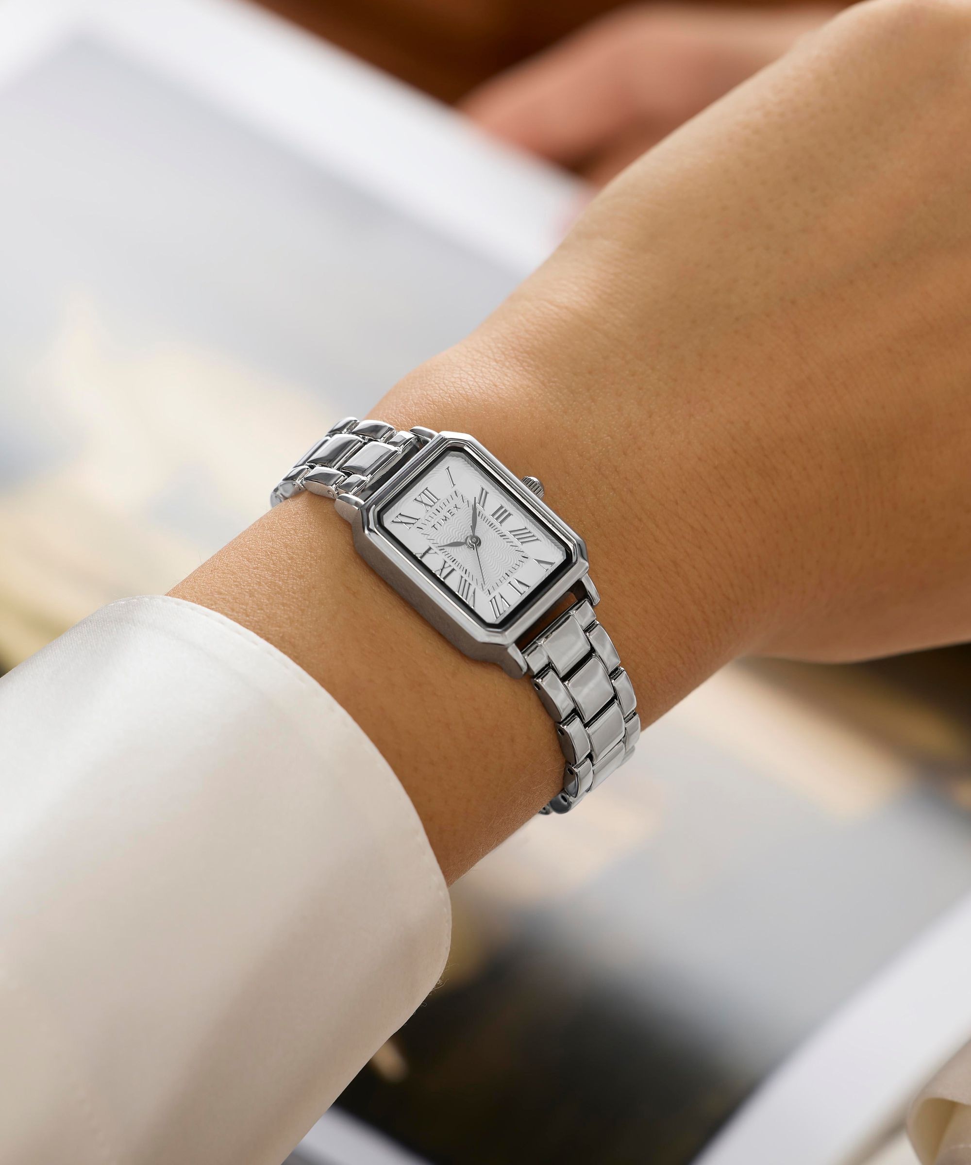 Timex Quarzuhr »Vivienne Trend« Armbanduhr, Damenuhr, Edelstahlarmband, analog