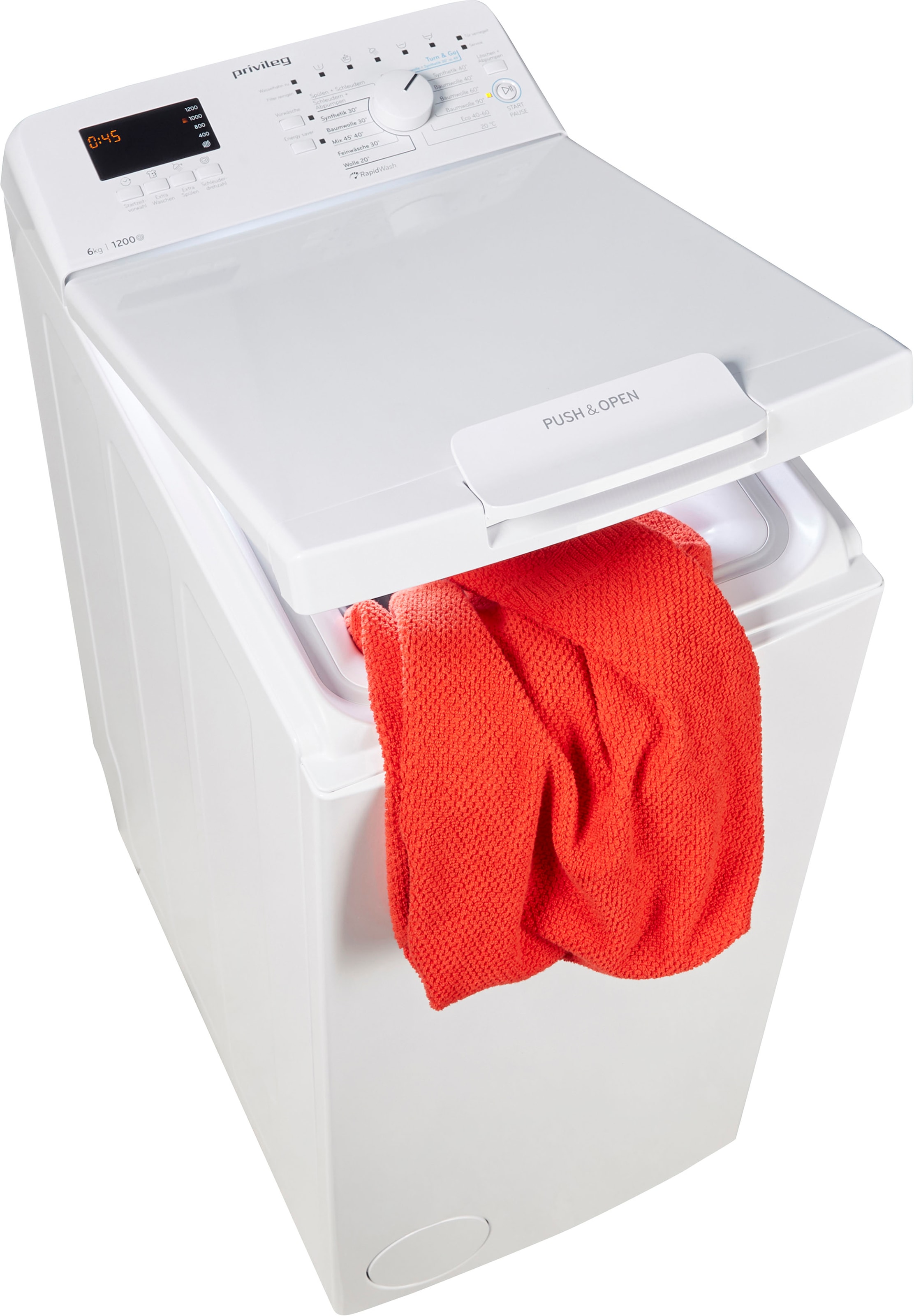 Privileg Family Edition Waschmaschine Toplader »PWT E612531P N (DE)«, PWT  E612531P N (DE), 6 kg, 1200 U/min, 50 Monate Herstellergarantie mit 3  Jahren XXL Garantie