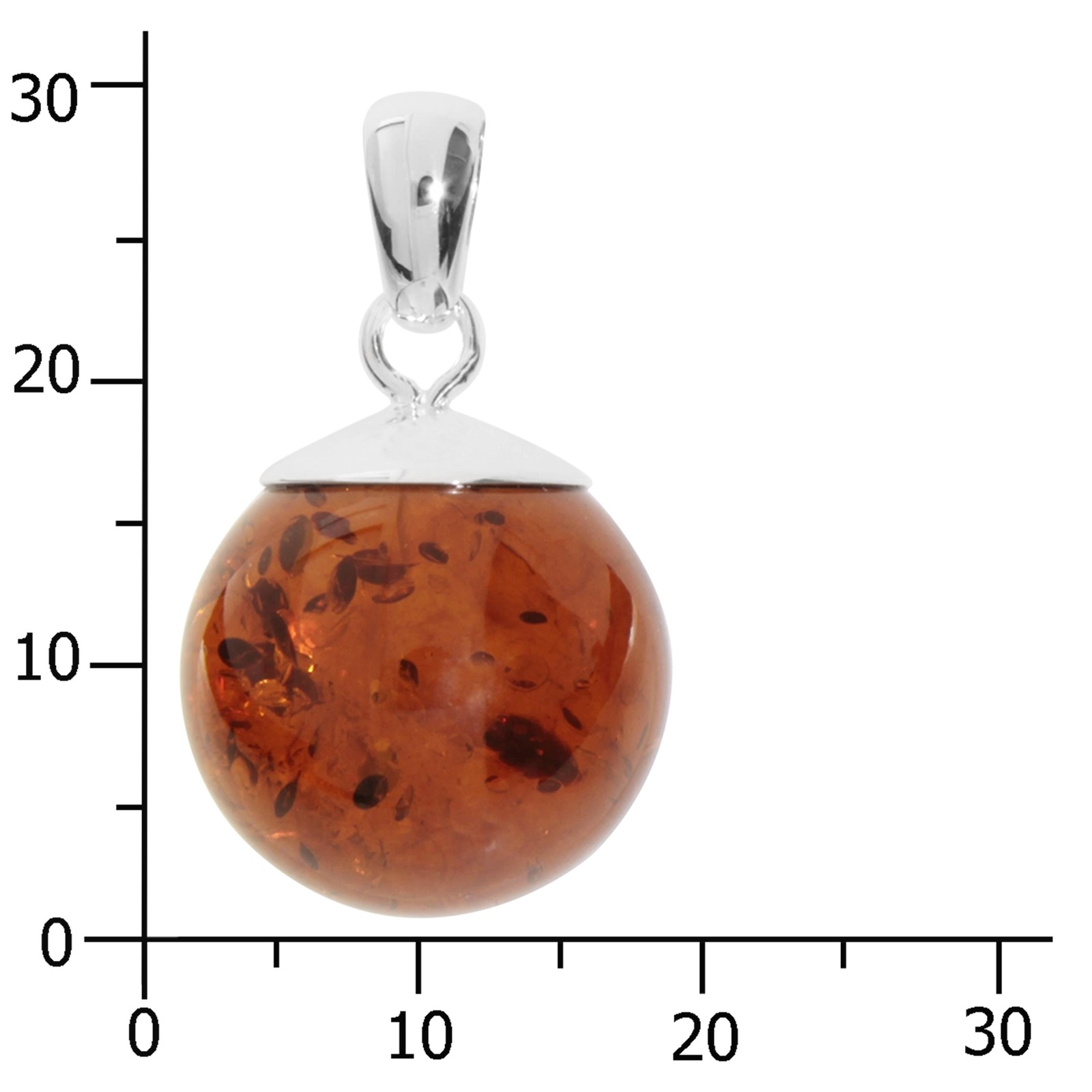 OSTSEE-SCHMUCK Kettenanhänger »- Fanja - Silber 925/000 - Bernstein«