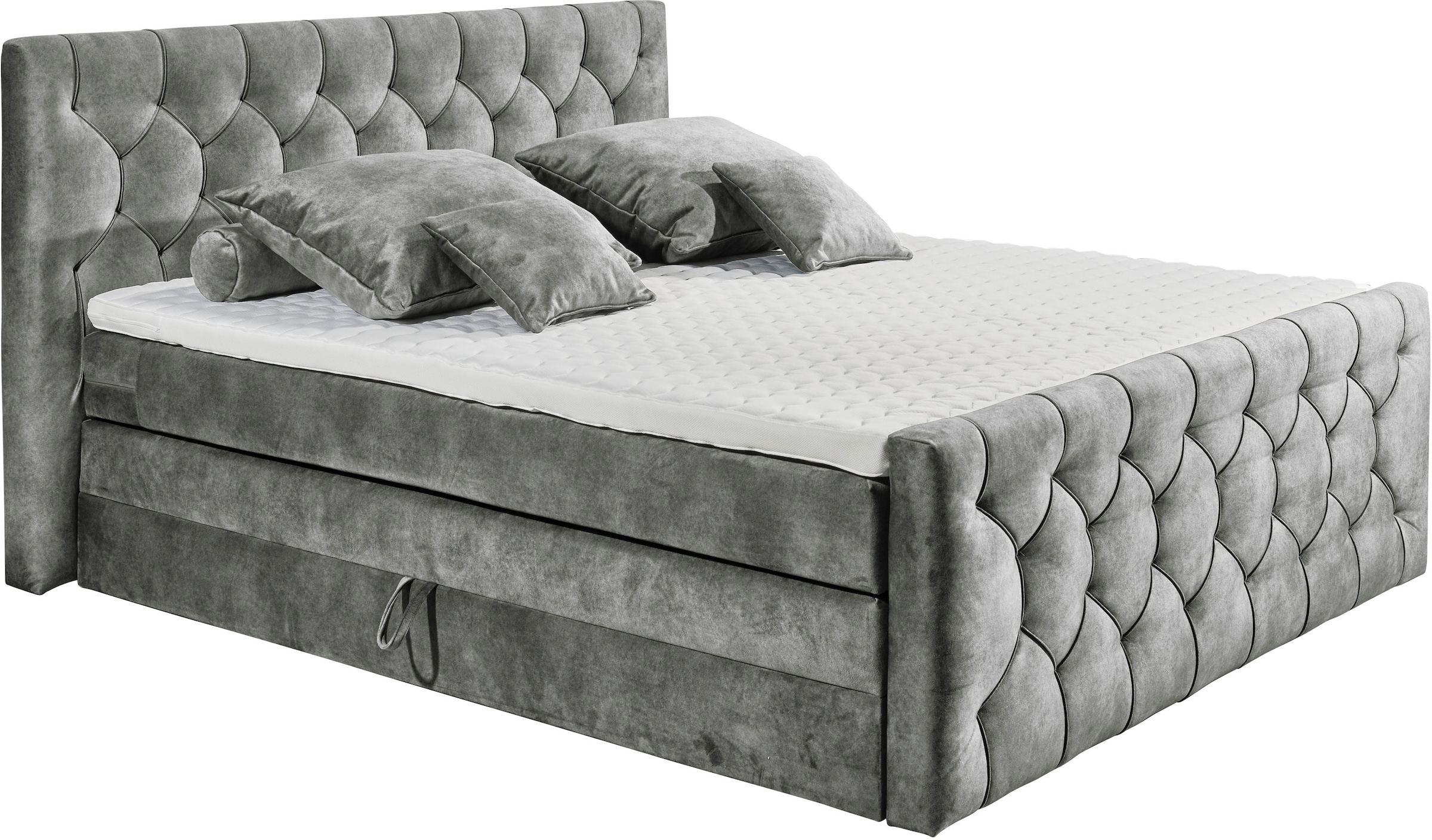 ED EXCITING DESIGN Boxspringbett »"Cashfield", OTTOs Choice! Topseller inkl. zwei Bettkästen & Topper«, erhältlich in den Größen 160x200cm und 180x200cm