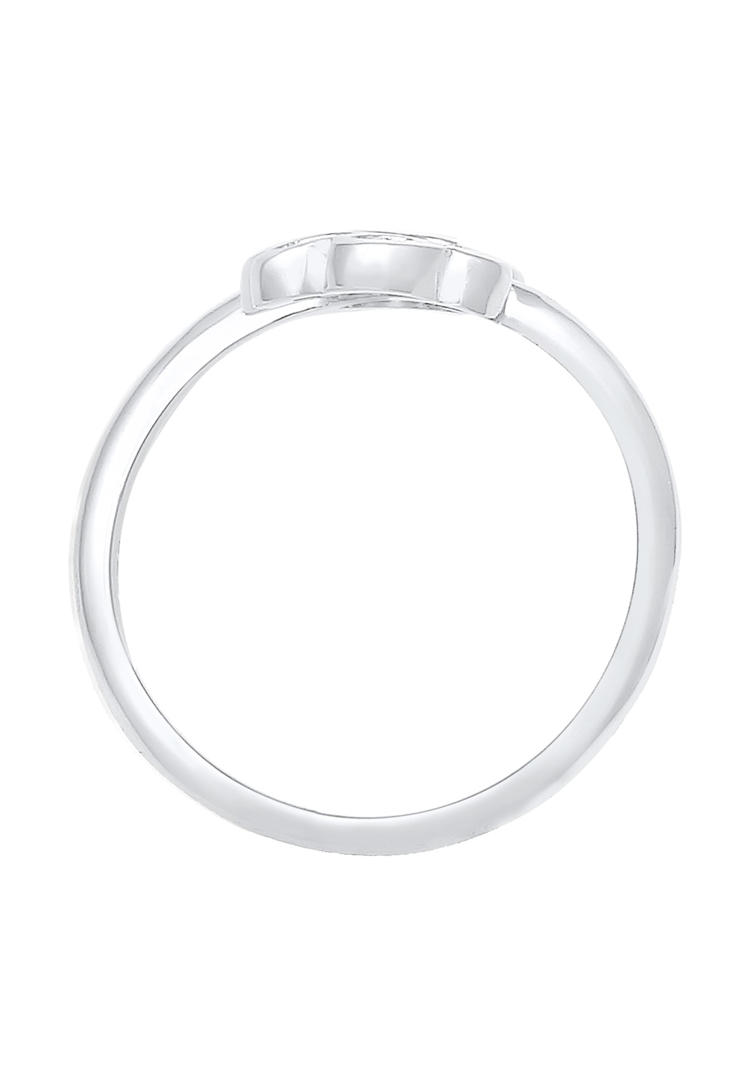 Nenalina Silberring »Ring Herz Pfote Tierliebe Offen Verstellbar 925 Silber«