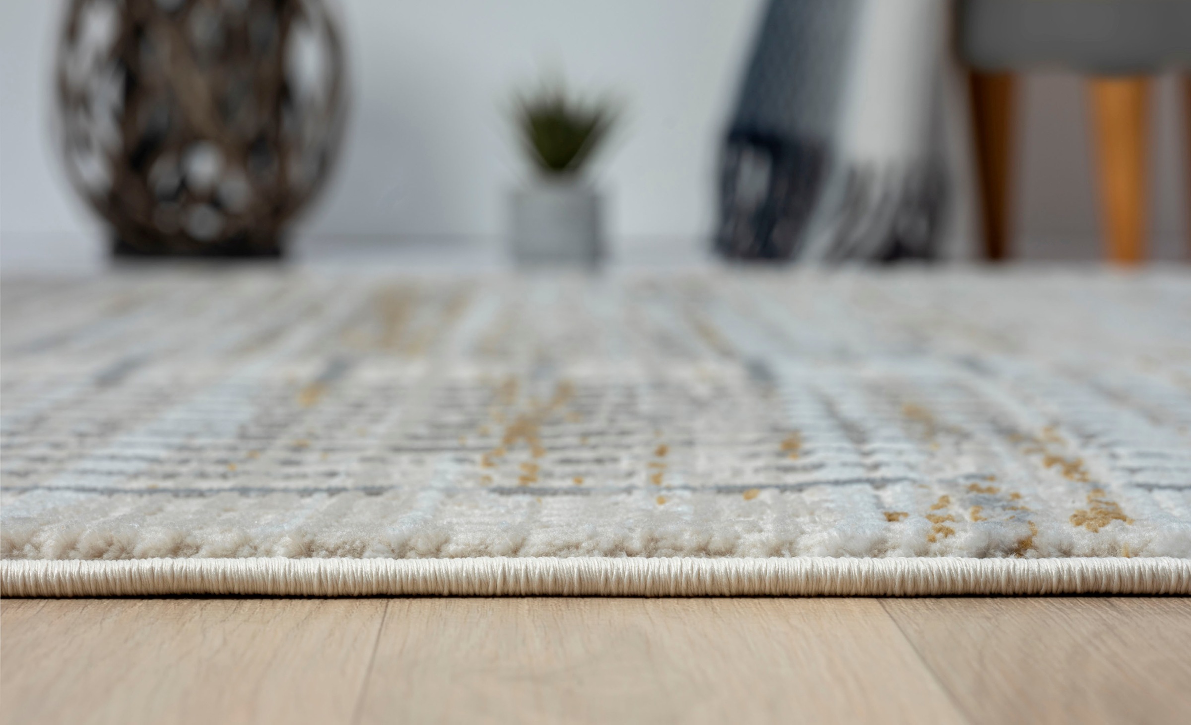 Myflair Möbel & Accessoires Teppich »My Love, LAGERRÄUMUNG!«, rechteckig, 10 mm Höhe, Kurzflor, Retro-Style, besonders weich durch Microfaser, mit Fransen
