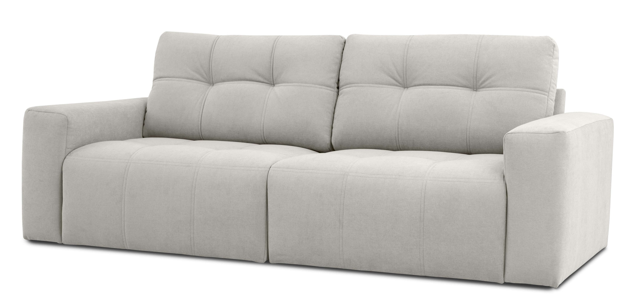 Home affaire 3-Sitzer »Tournon, Lounge-sofa, Breite 220 cm«, Chenille, mit Knopf- und Doppelsteppung, elegantes Aussehen