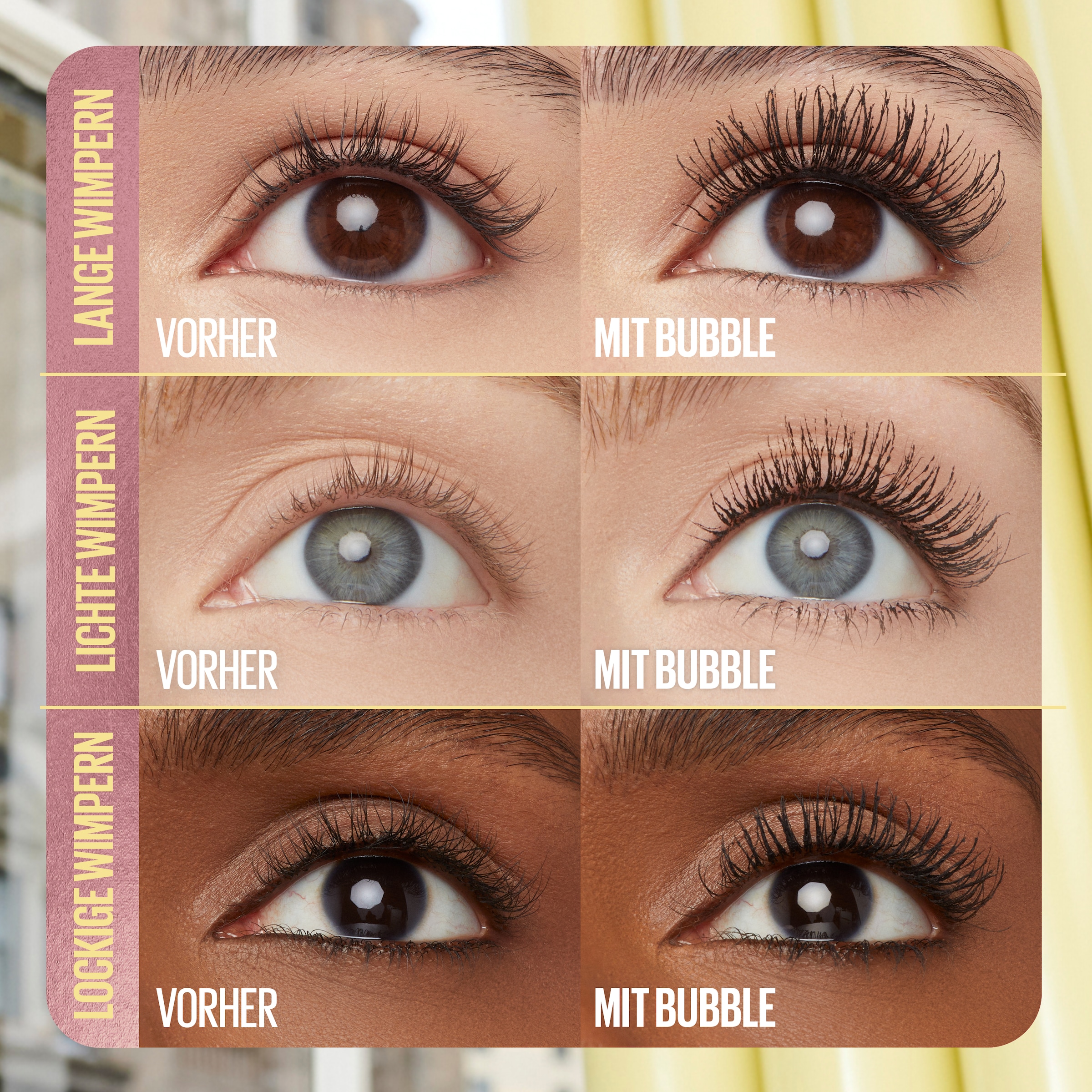 MAYBELLINE NEW YORK Mascara »COLOSSAL BUBBLE MASCARA« maximales Volumen ganz einfach aufbauen – Wimper für Wimper
