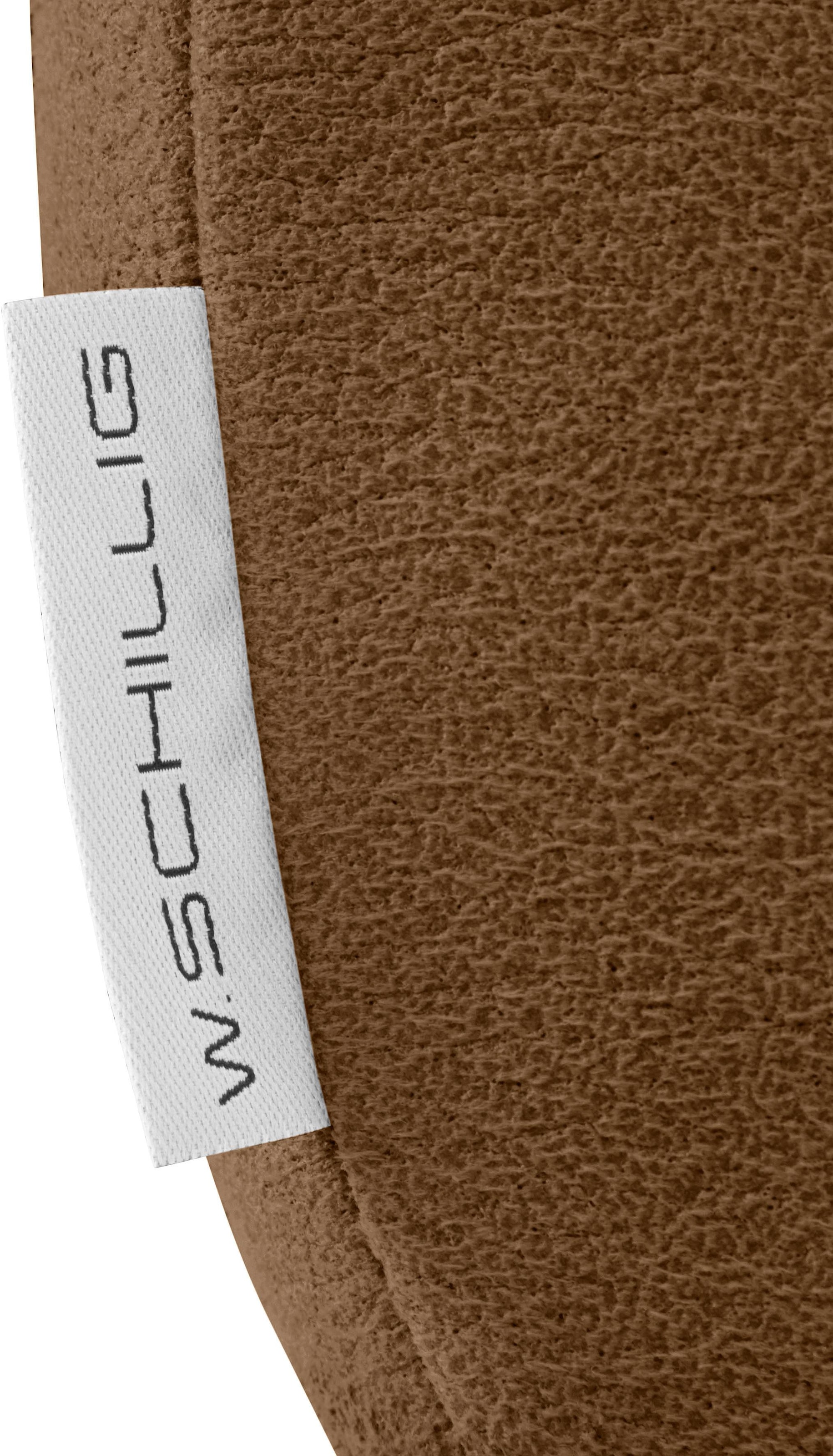 W.SCHILLIG 2-Sitzer »enjoy&MORE« Sitztiefenverstellung, Füße schwarz pulverbeschichtet, Breite 202 cm