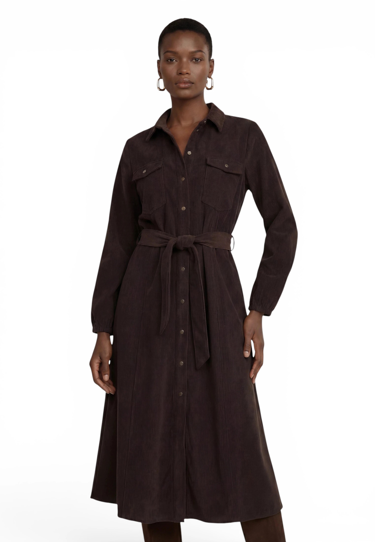 Zero Cordkleid »Cordkleid mit Bindegürtel«