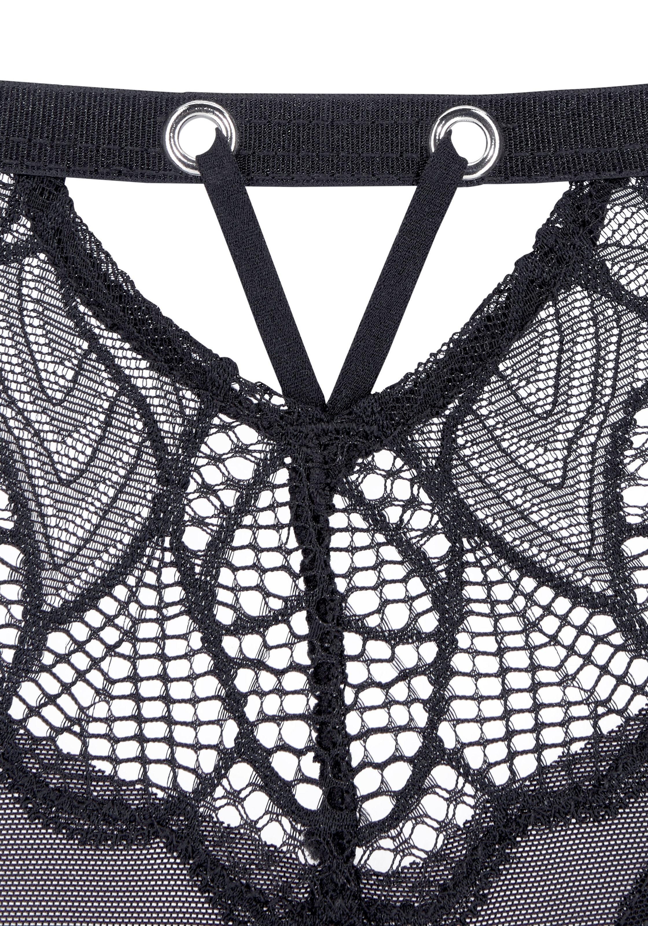 LASCANA String »Alicia«, mit schönem Bund aus feiner Spitze