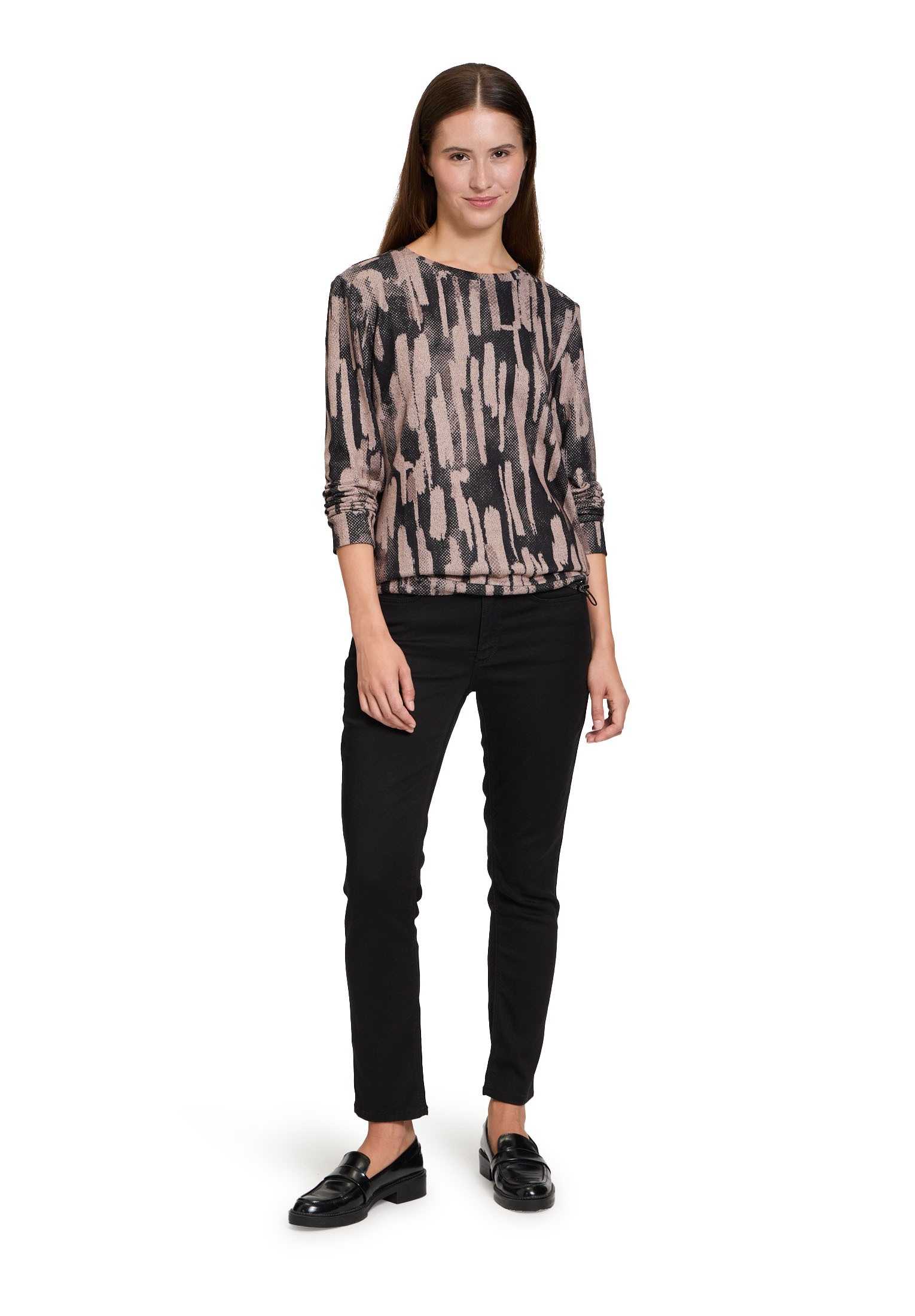 Betty&Co Langarmshirt »Casual-Shirt mit Tunnelzug«