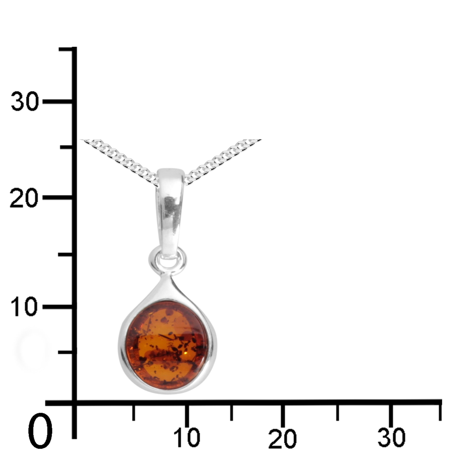 OSTSEE-SCHMUCK Kette mit Anhänger »- Canissa - Silber 925/000 - Bernstein«