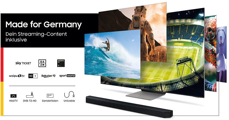 Samsung QLED-Fernseher »GQ65QN90AAT«, 163 cm/65 Zoll, 4K Ultra HD, Smart-TV, Quantum HDR 1500,Neo Quantum Prozessor 4K,Quantum Matrix Technologie