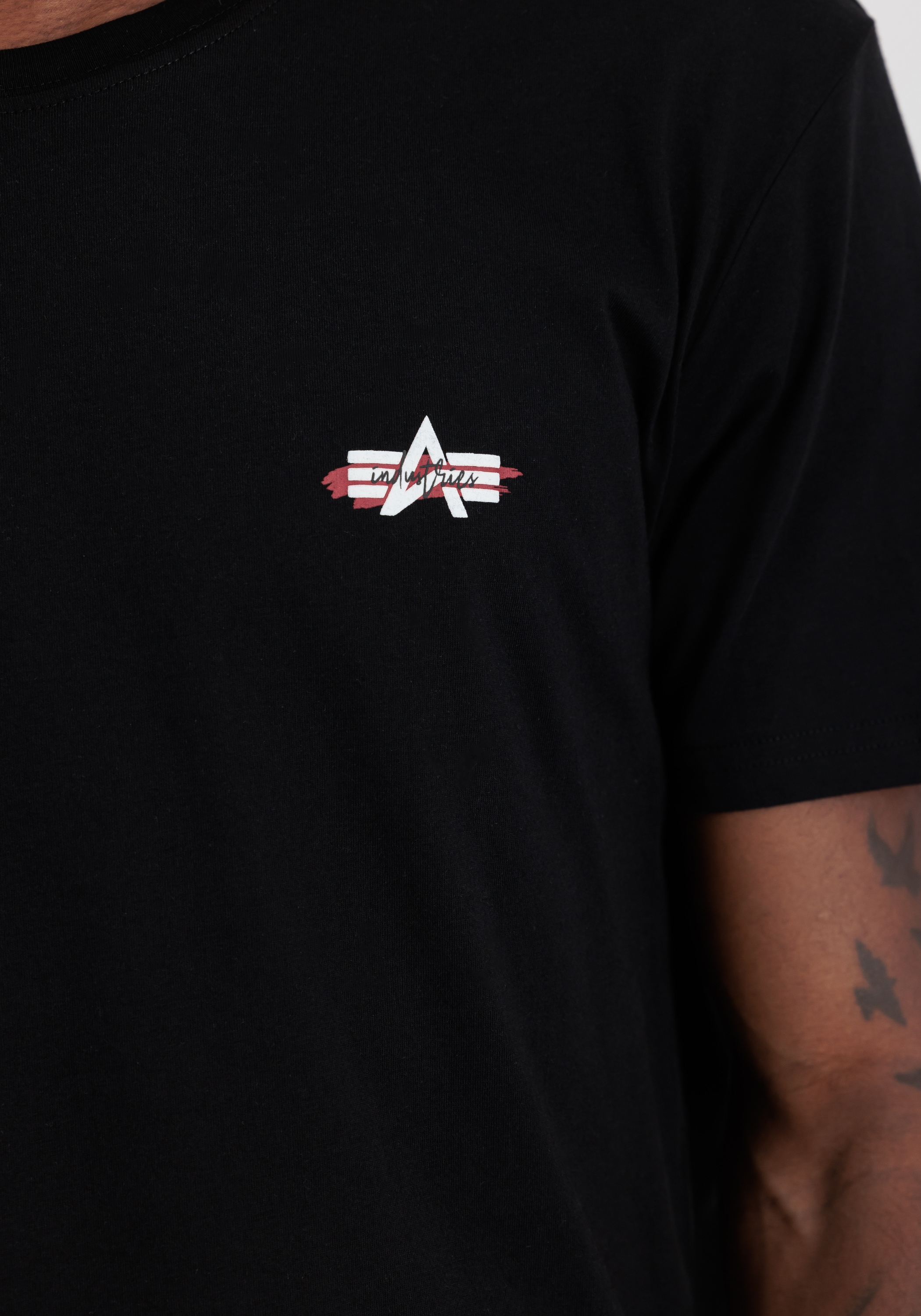 Alpha Industries T-Shirt »Signature Puff Print Backprint T-Shirt«