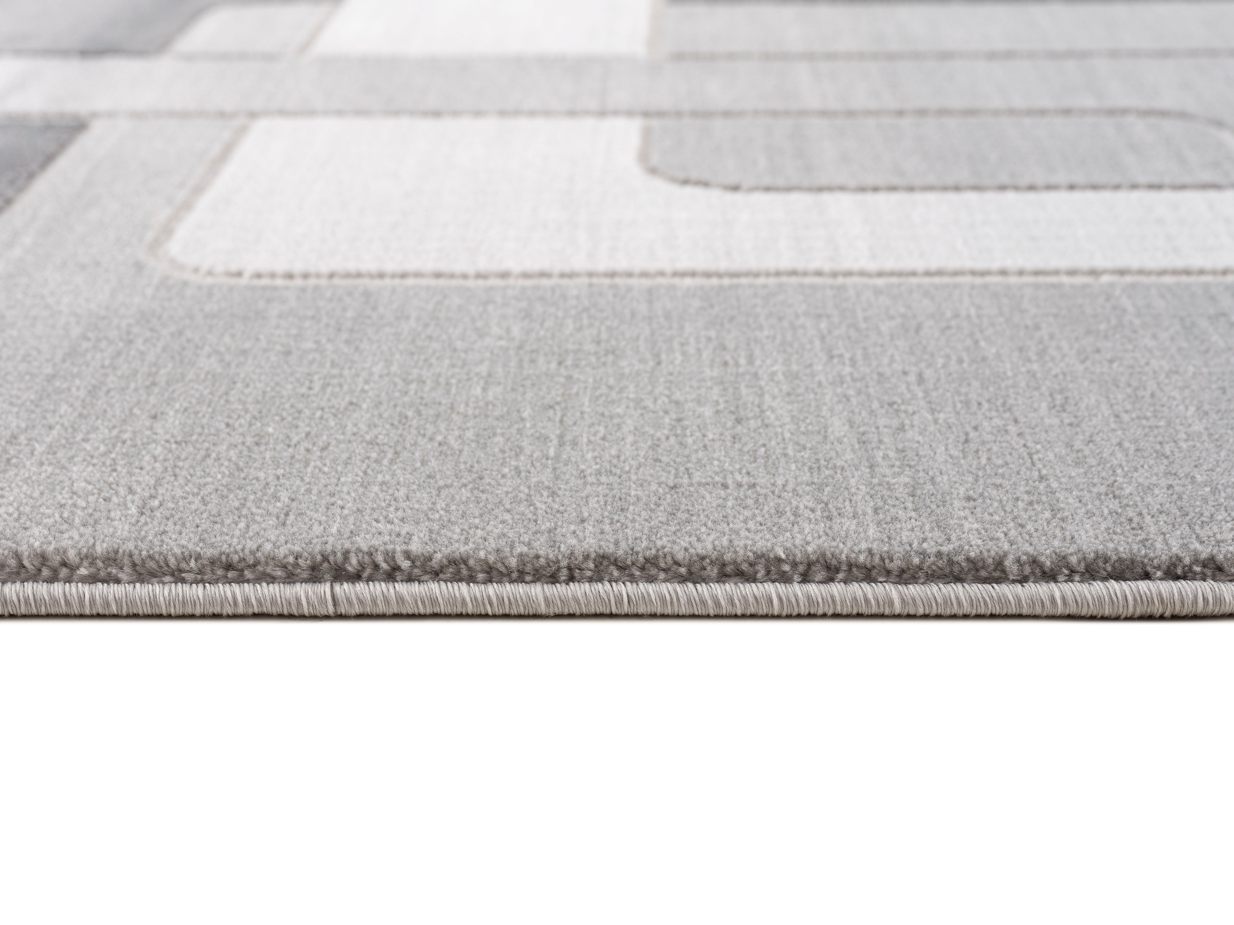Home affaire Teppich »Anesa«, rechteckig, 12 mm Höhe, mit handgearbeitetem Konturenschnitt, flach, Kurzflor, elegant