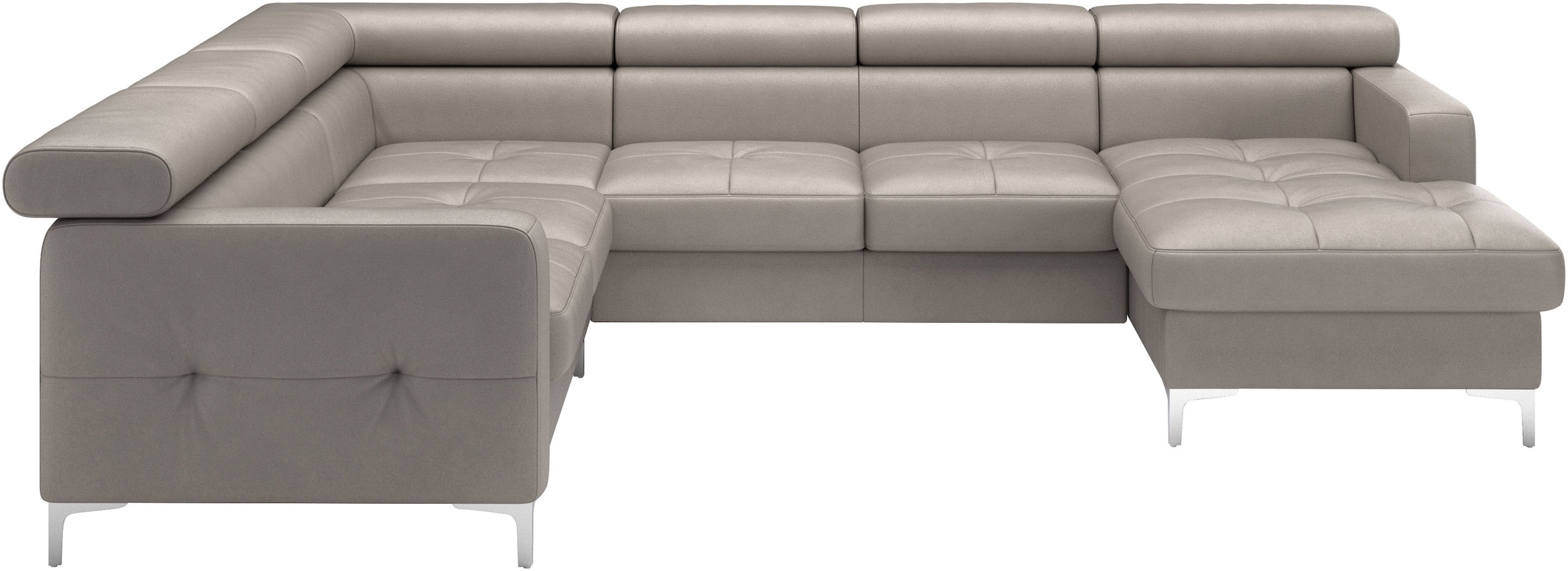 COTTA Wohnlandschaft »Sammy U-Form«, mit Kopfteilverstellung, optional mit Bettfunktion und Bettkasten