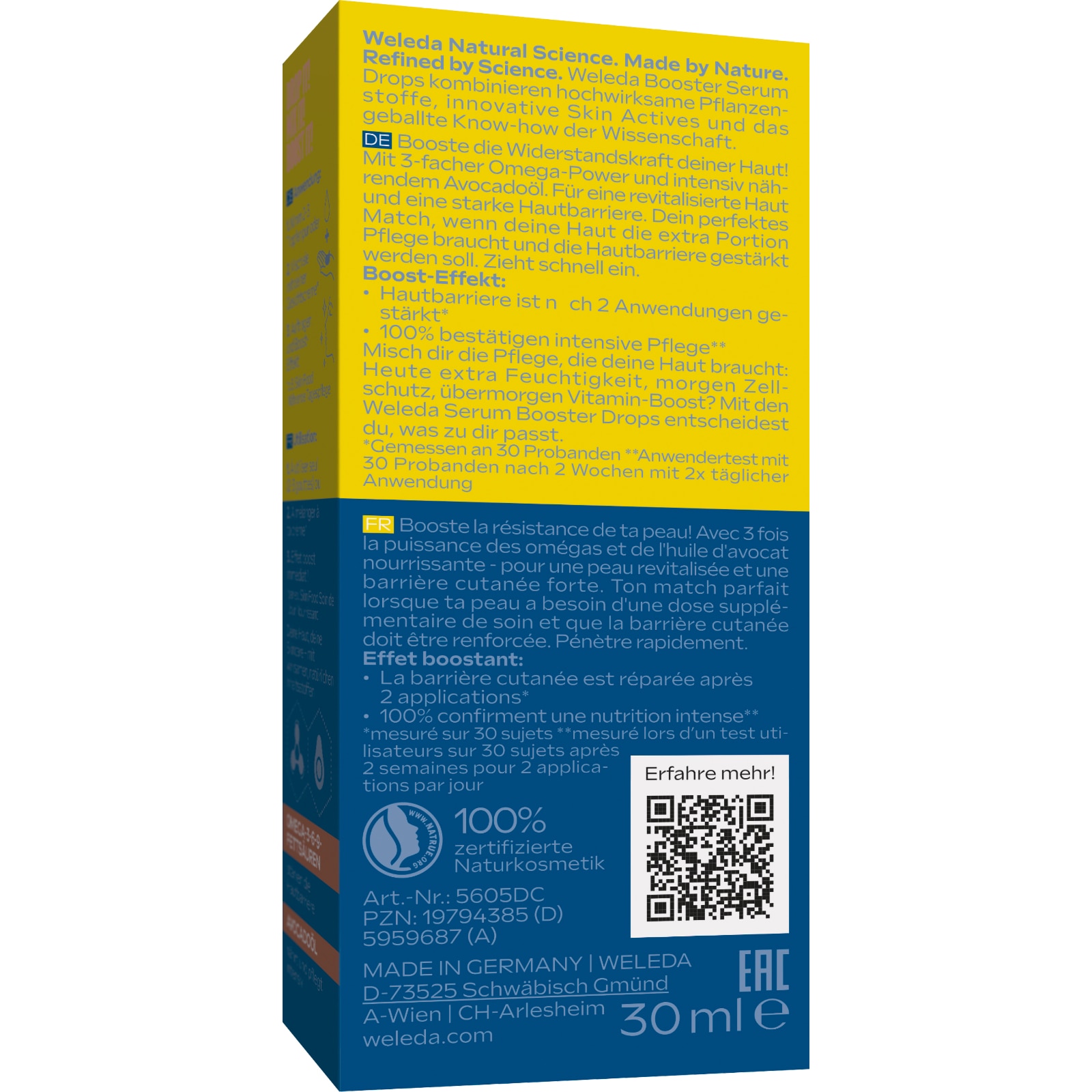 WELEDA Gesichtsserum »Extra Rich Omega Serum Drops« stärkt die Hautbarriere, schenkt deiner Haut neue Energie und Pflege