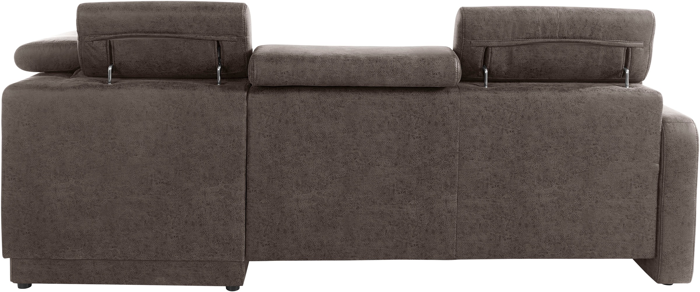 sit&more Ecksofa »Bologna L-Form«, Kopfteilverstellung, wahlweise mit Bettfunktion und Schubkasten