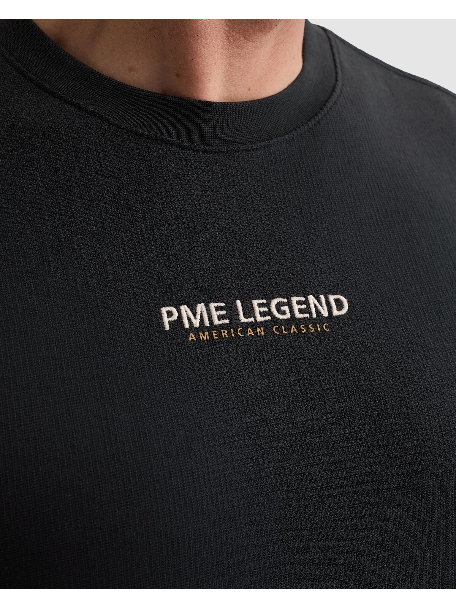 PME LEGEND T-Shirt Jersey-Material mit Waffel- Struktur