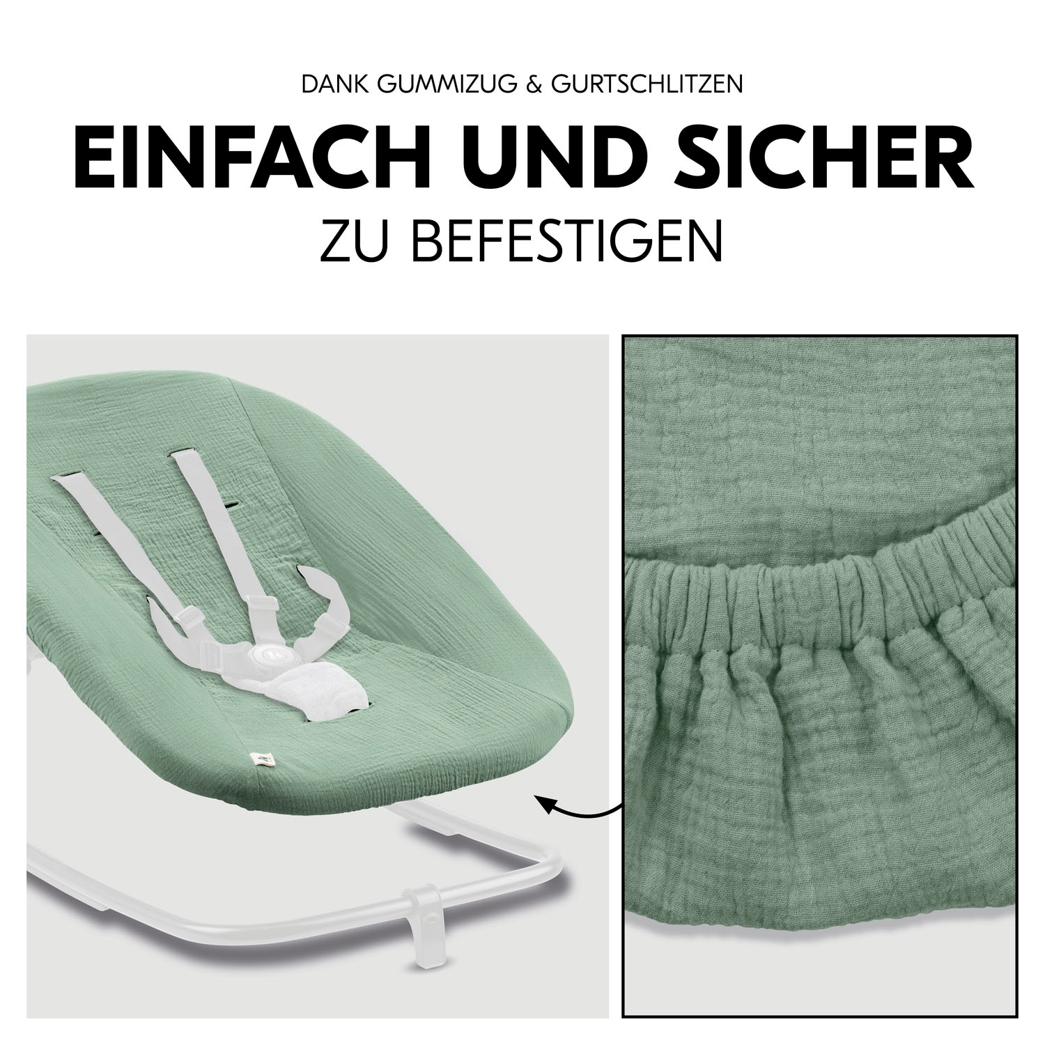 Hauck Babywippe »Highchair Bouncer Cover«, Schonbezug für Babywippe