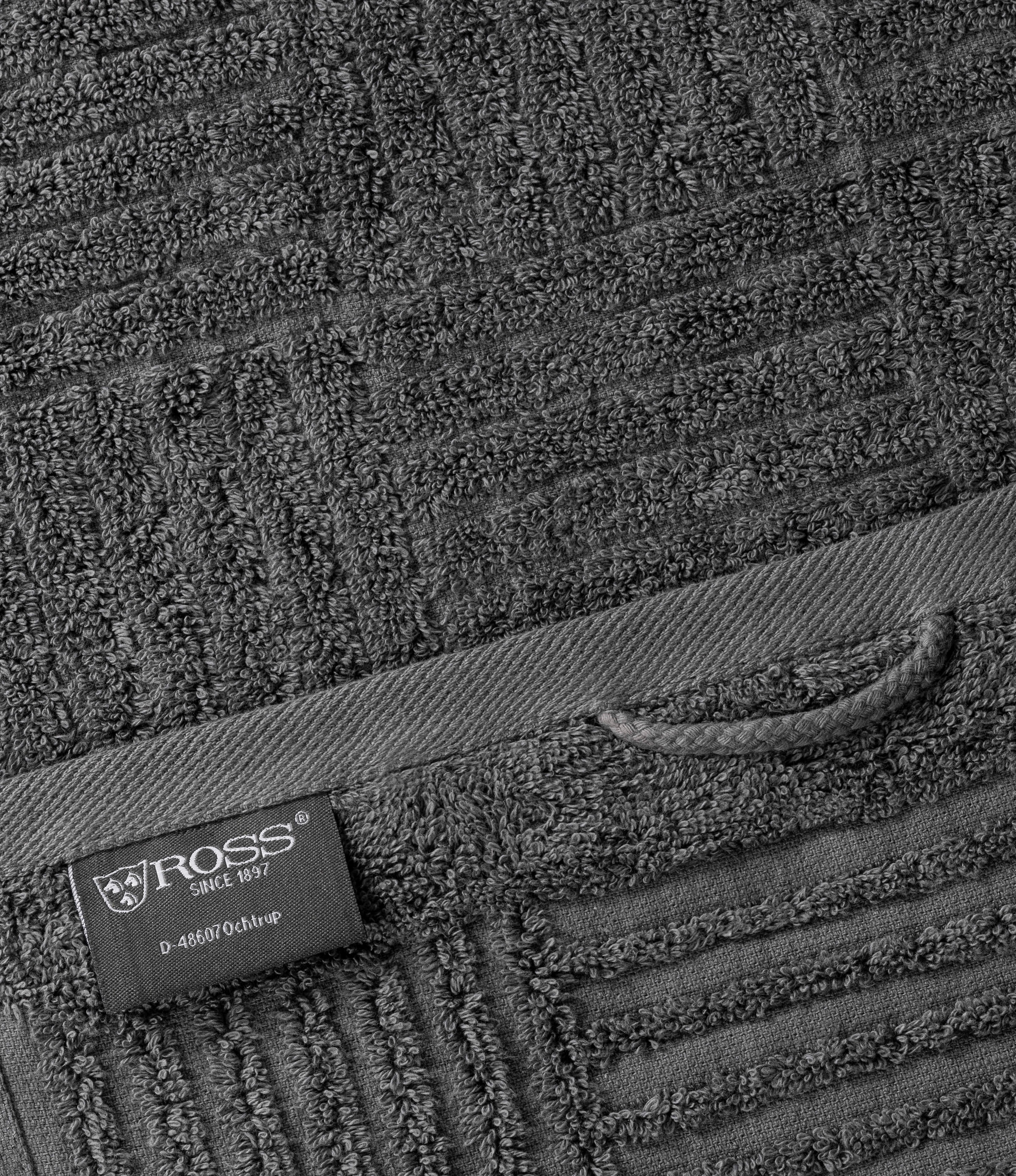 ROSS Gästehandtücher »CARRE«, (Packung, 6 St.), 100% Baumwolle