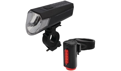 FISCHER Fahrrad Fahrradbeleuchtung »Akku-USB-LED Bel.-Set Bodenbel. 80 Lux«, (4,... kaufen