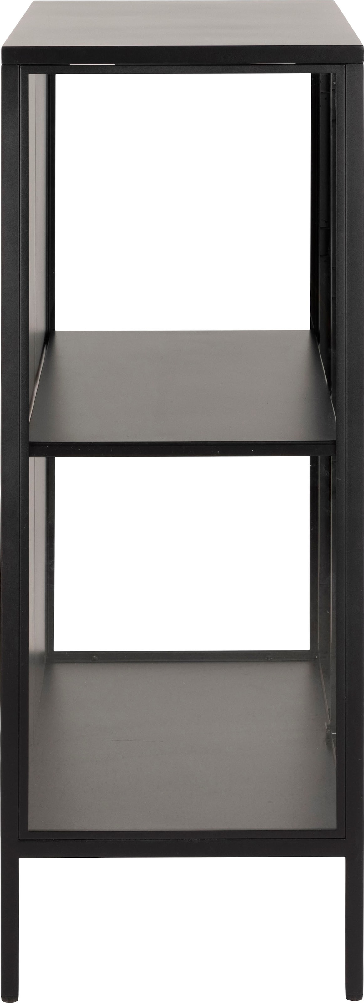ACTONA GROUP Vitrine »New York«, schwarzes Metall mit Glastüren, 2 Fächern, Höhe  100 cm auf Raten bestellen